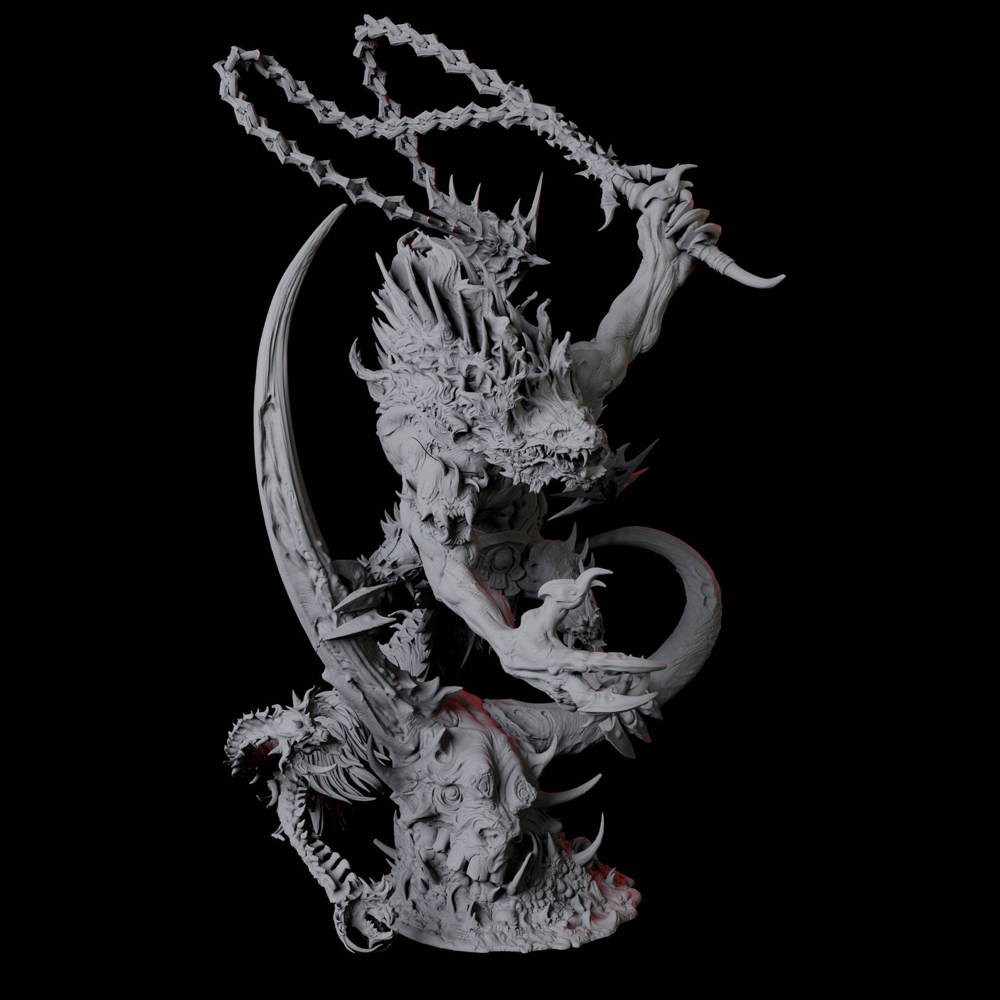 Yeenoghu, Demon Prince of Gnolls Miniature for Dungeons and Dragons, Pathfinder or other TTRPGs