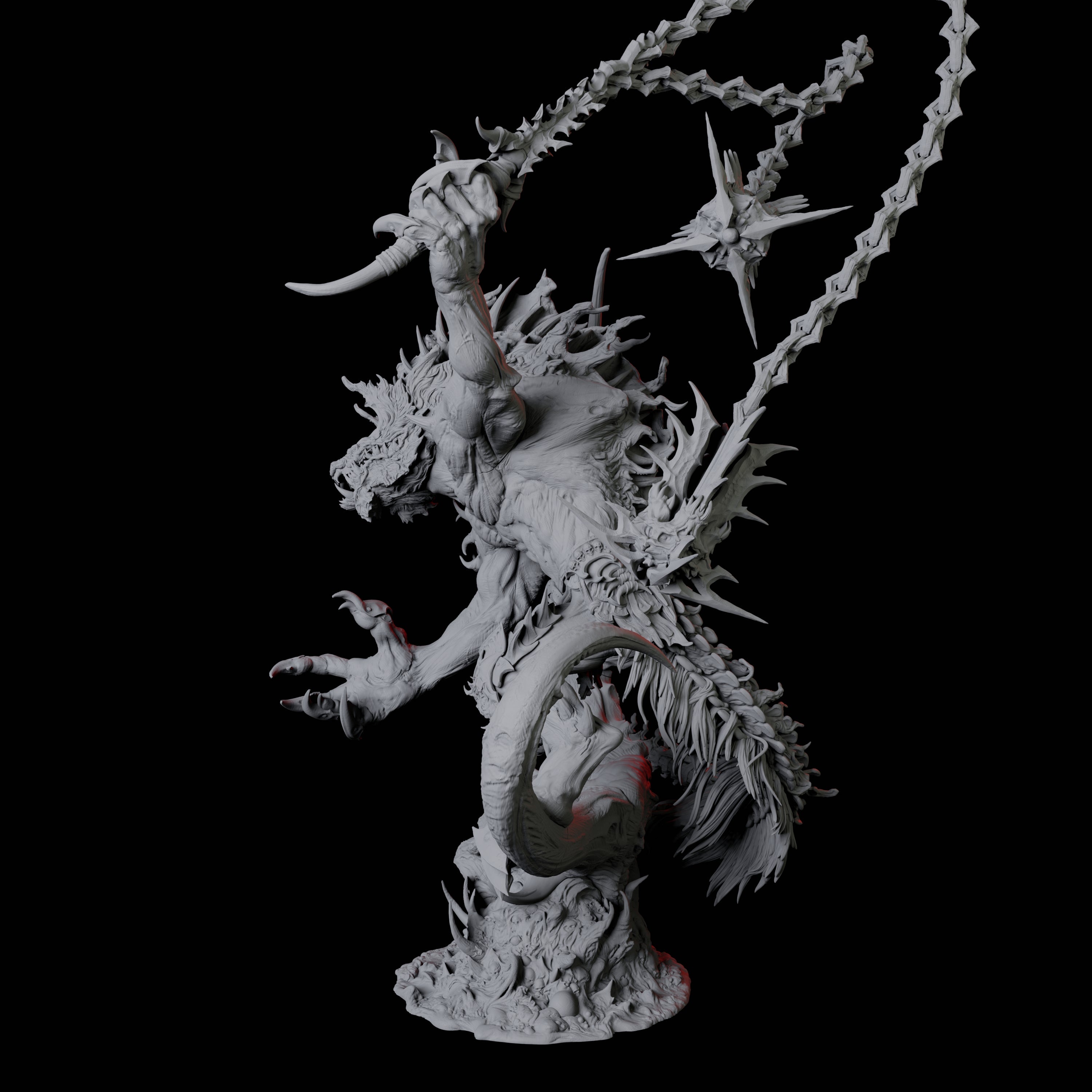 Yeenoghu, Demon Prince of Gnolls Miniature for Dungeons and Dragons, Pathfinder or other TTRPGs