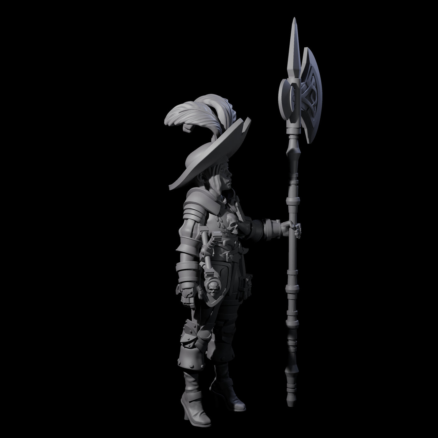 Young Awed Guard Miniature for Dungeons and Dragons, Pathfinder or other TTRPGs