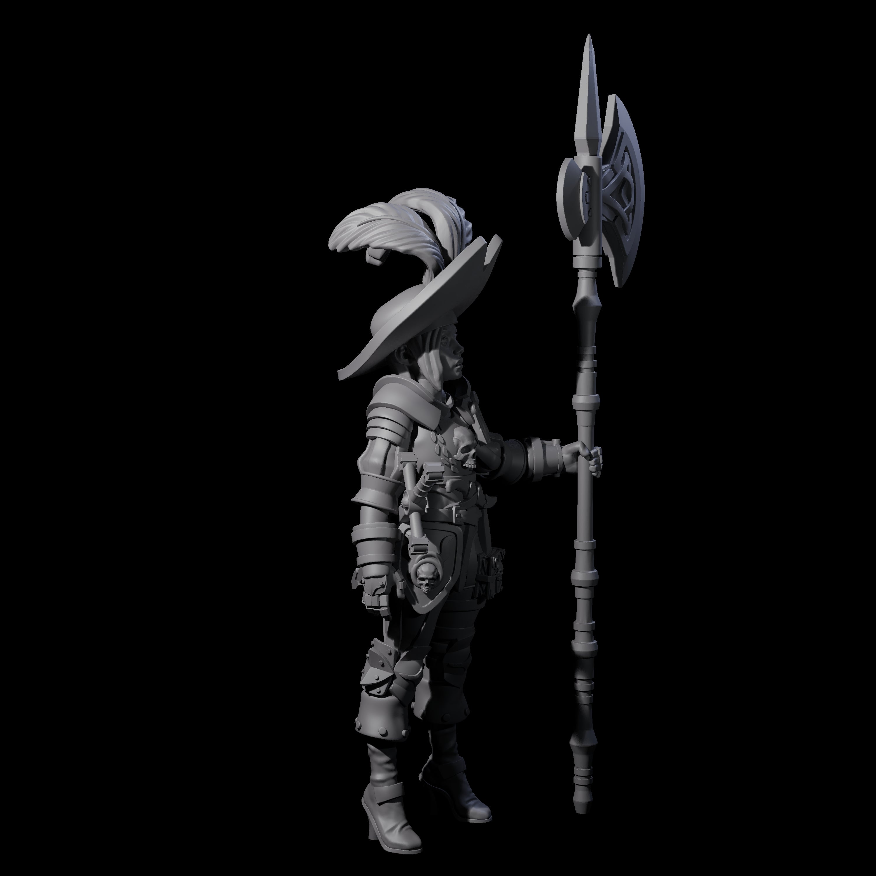 Young Awed Guard Miniature for Dungeons and Dragons, Pathfinder or other TTRPGs