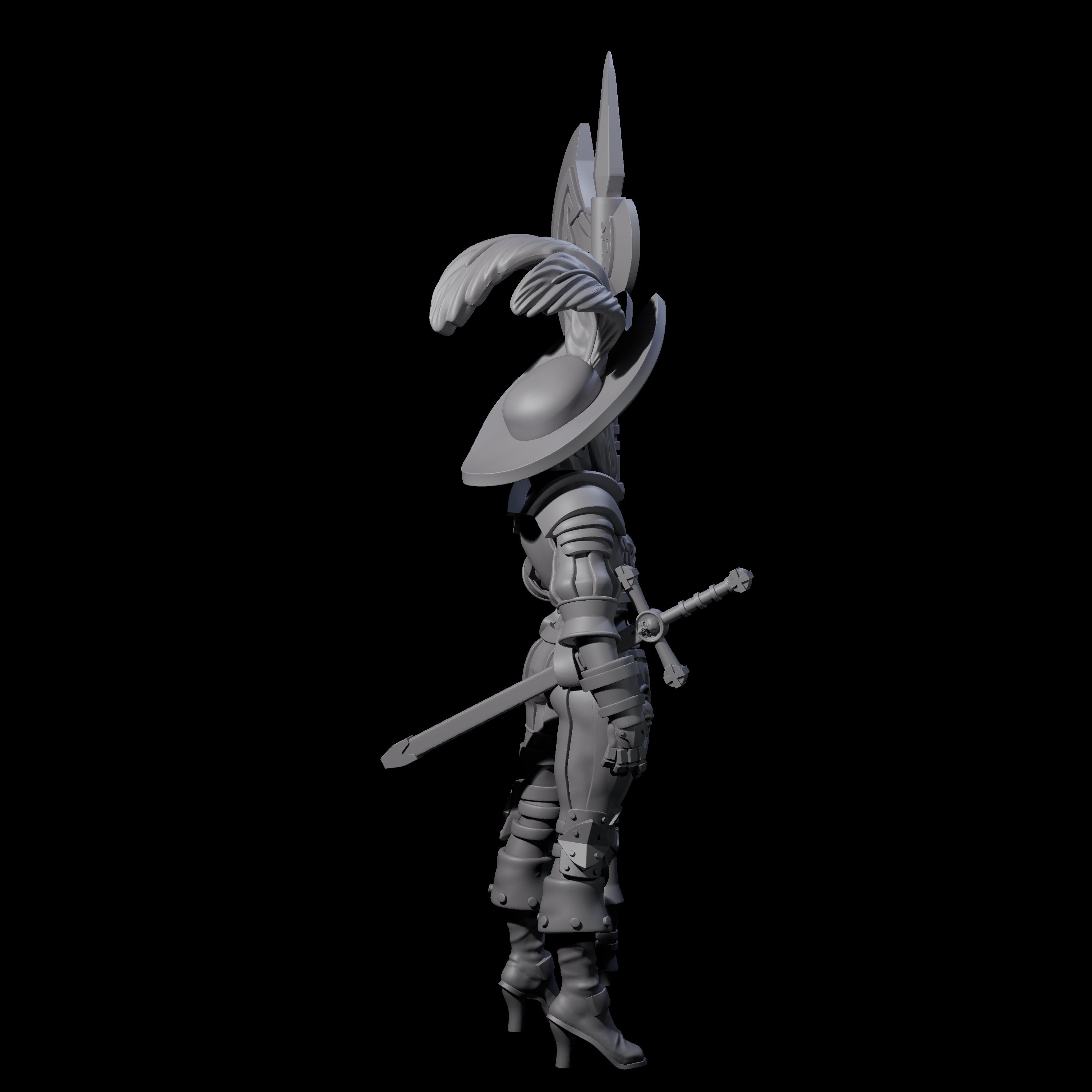 Young Awed Guard Miniature for Dungeons and Dragons, Pathfinder or other TTRPGs