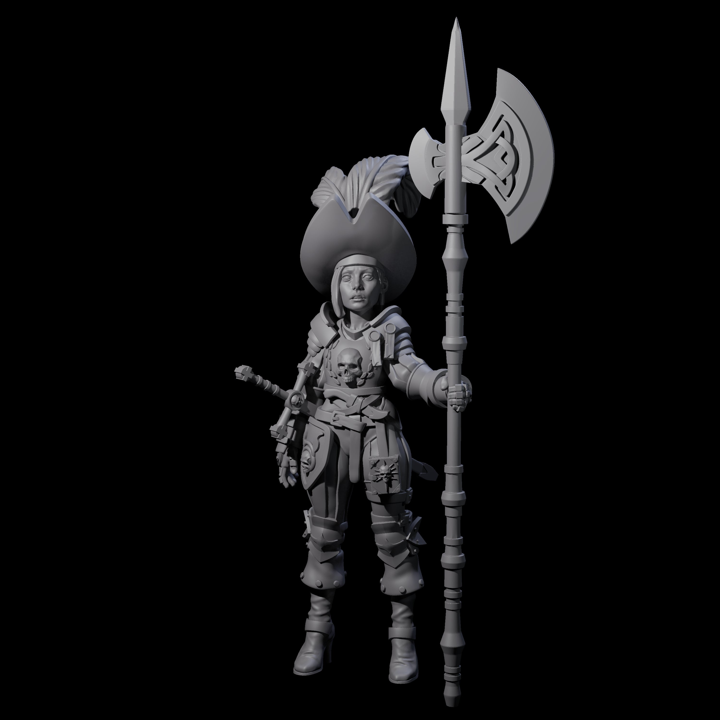 Young Awed Guard Miniature for Dungeons and Dragons, Pathfinder or other TTRPGs