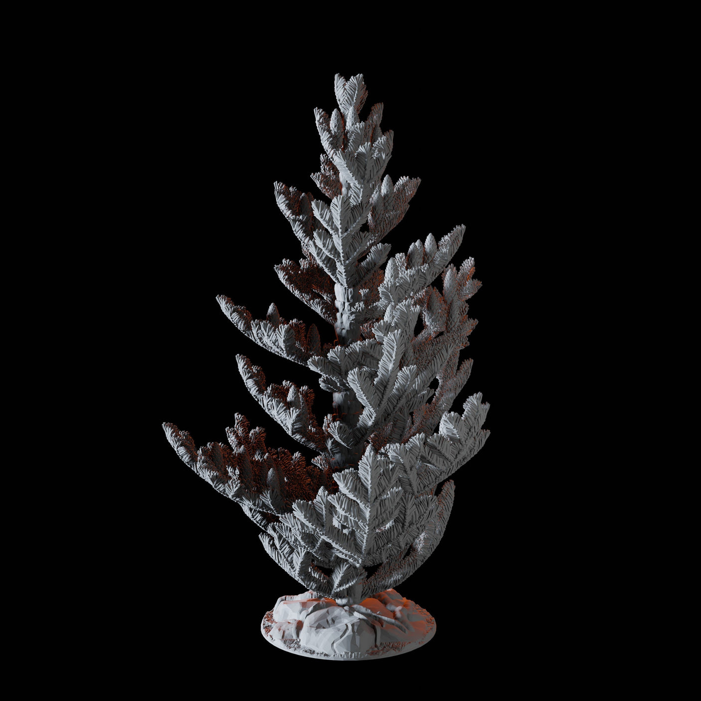 Young Conifer Miniature for Dungeons and Dragons, Pathfinder or other TTRPGs