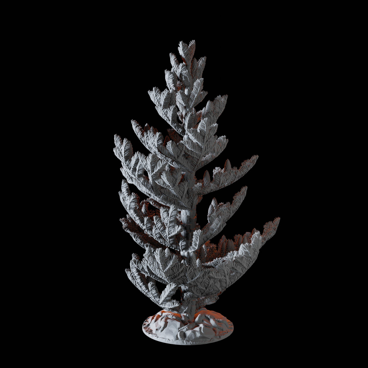 Young Conifer Miniature for Dungeons and Dragons, Pathfinder or other TTRPGs