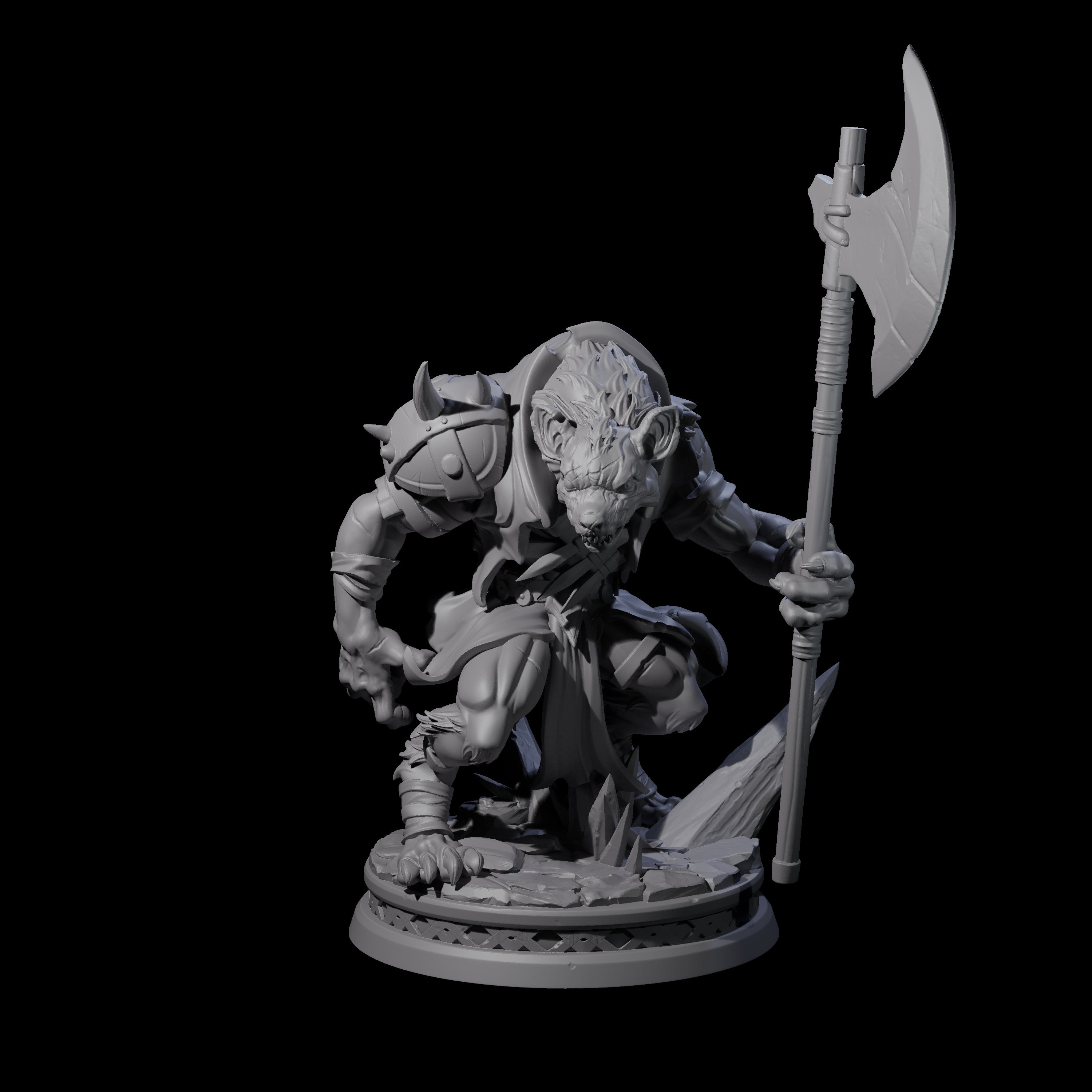 Young Gnoll Champion Miniature for Dungeons and Dragons, Pathfinder or other TTRPGs