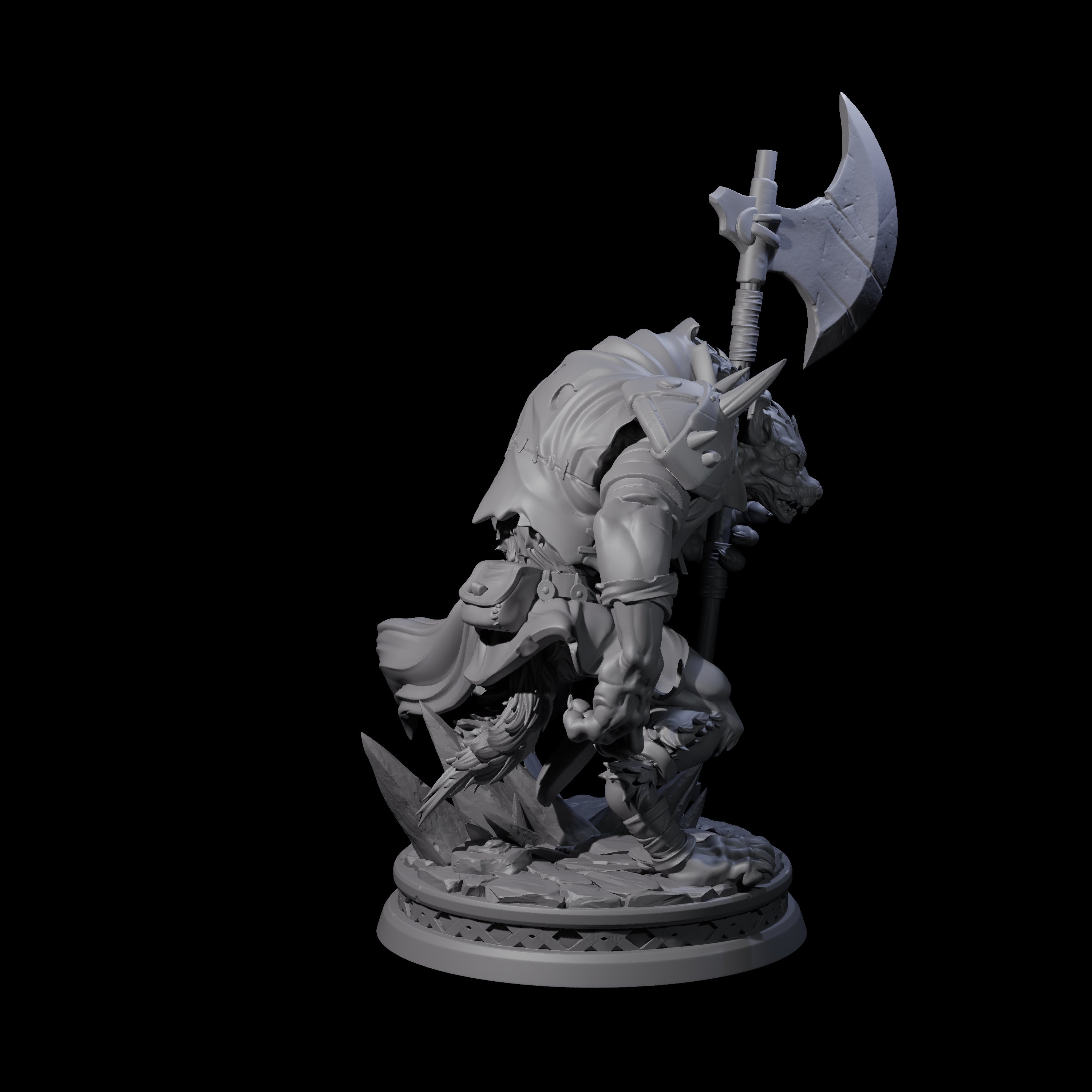 Young Gnoll Champion Miniature for Dungeons and Dragons, Pathfinder or other TTRPGs