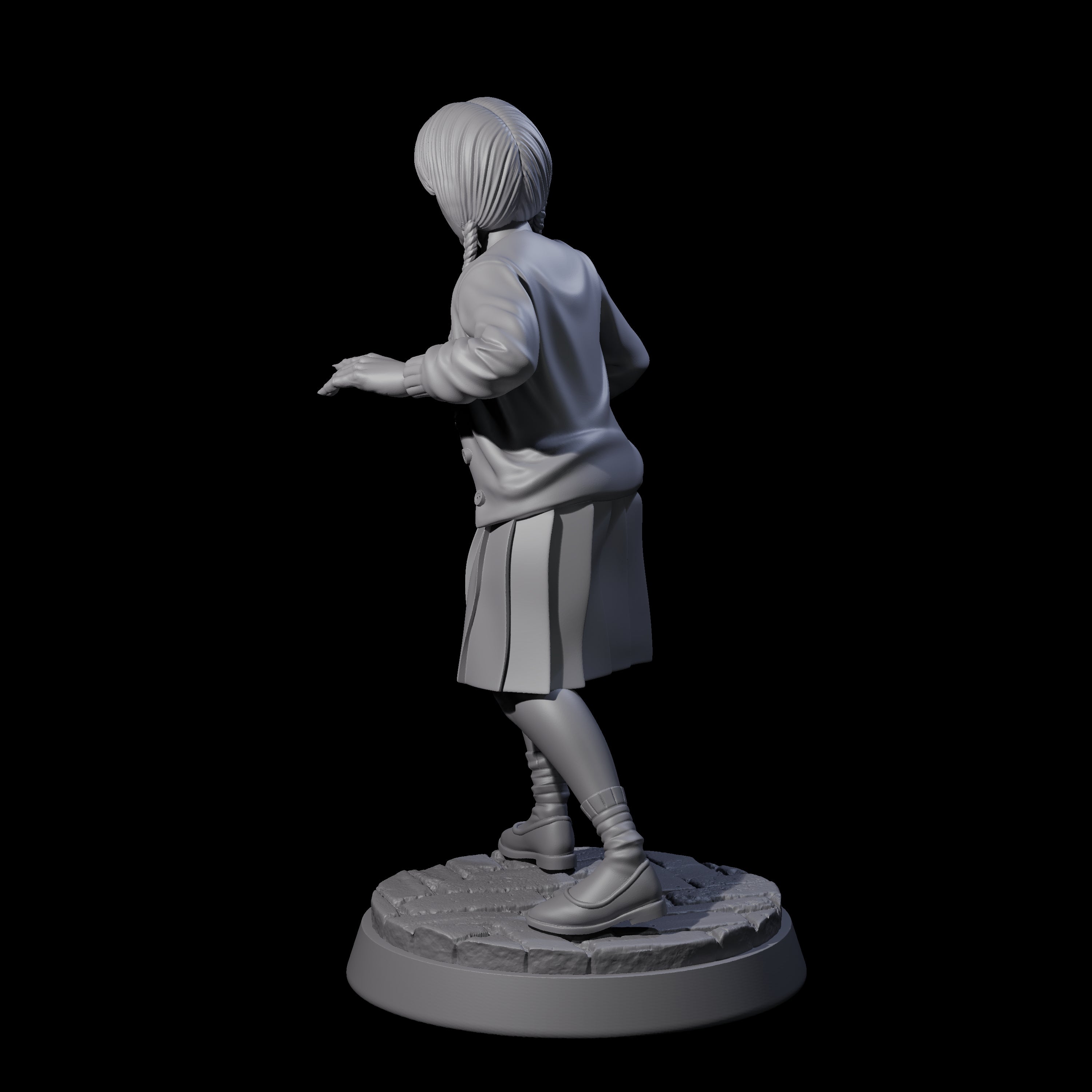 Young Inquisitive Schoolgirl Miniature for Dungeons and Dragons, Pathfinder or other TTRPGs