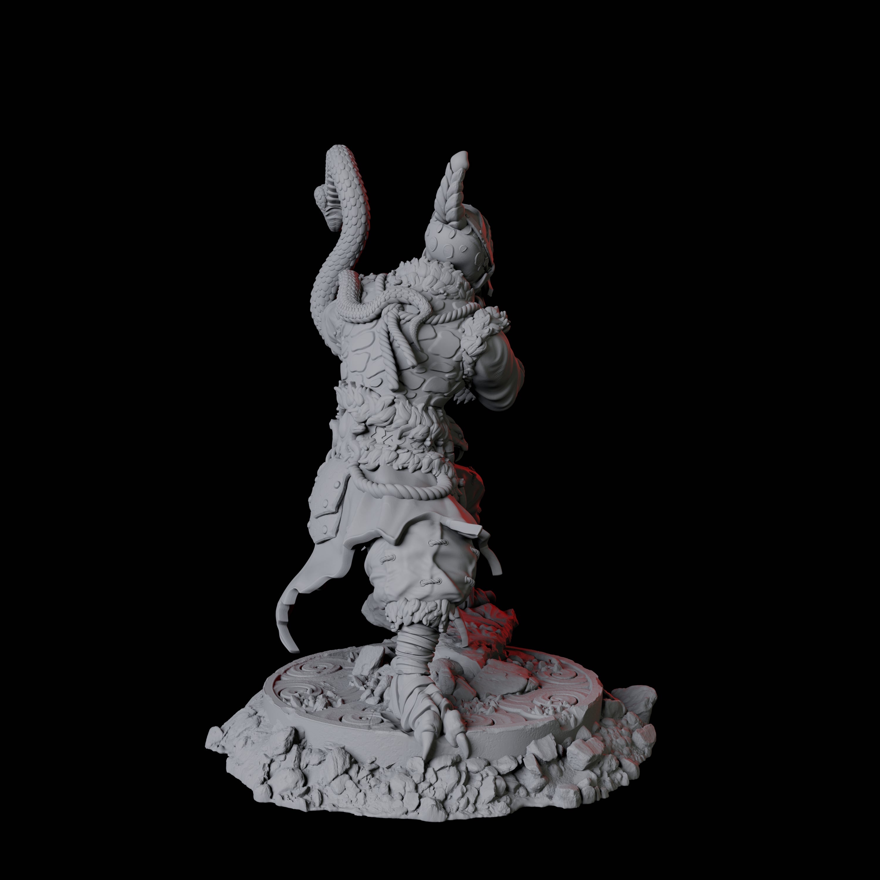 Yuan-Ti Snake Charmer A Miniature for Dungeons and Dragons, Pathfinder or other TTRPGs