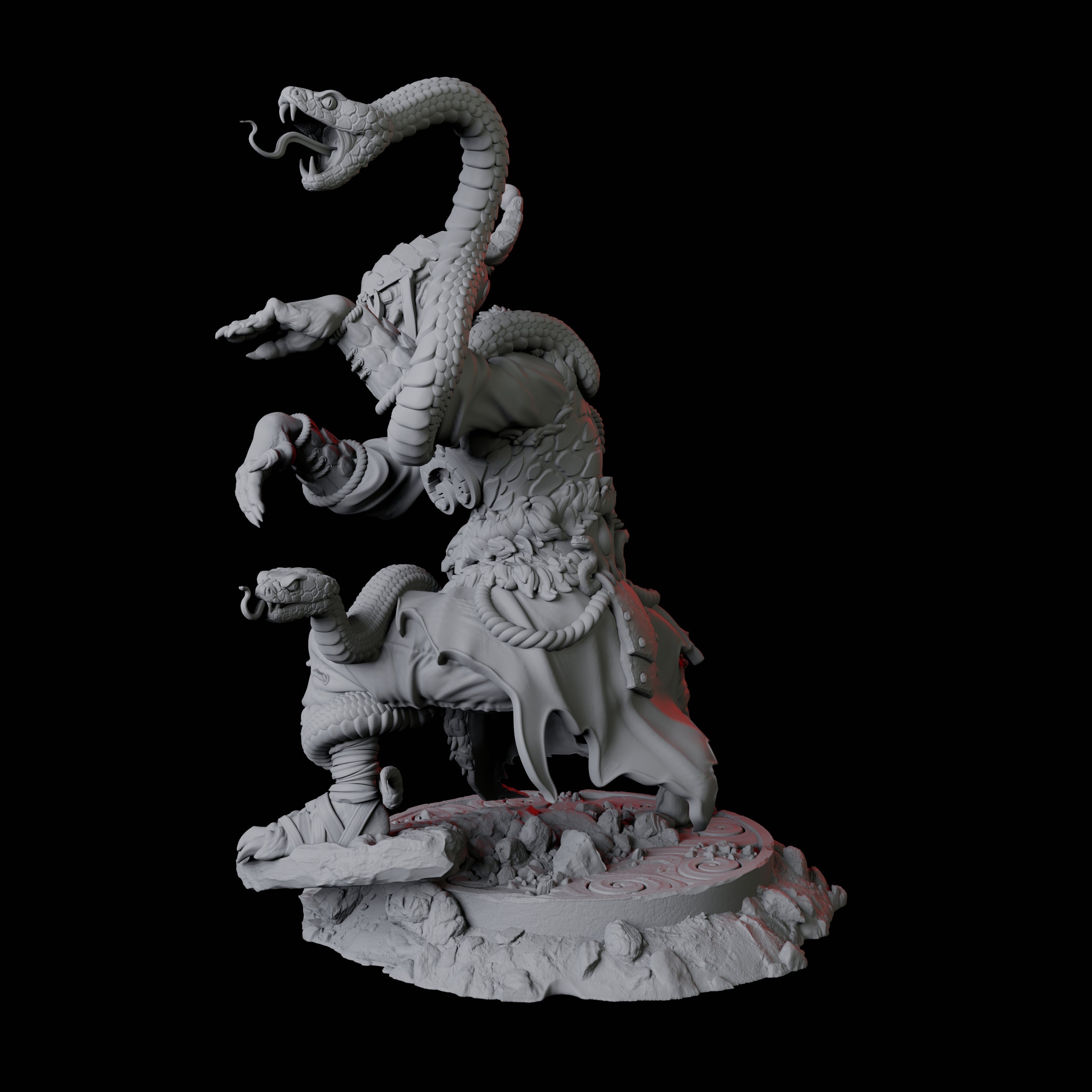 Yuan-Ti Snake Charmer A Miniature for Dungeons and Dragons, Pathfinder or other TTRPGs