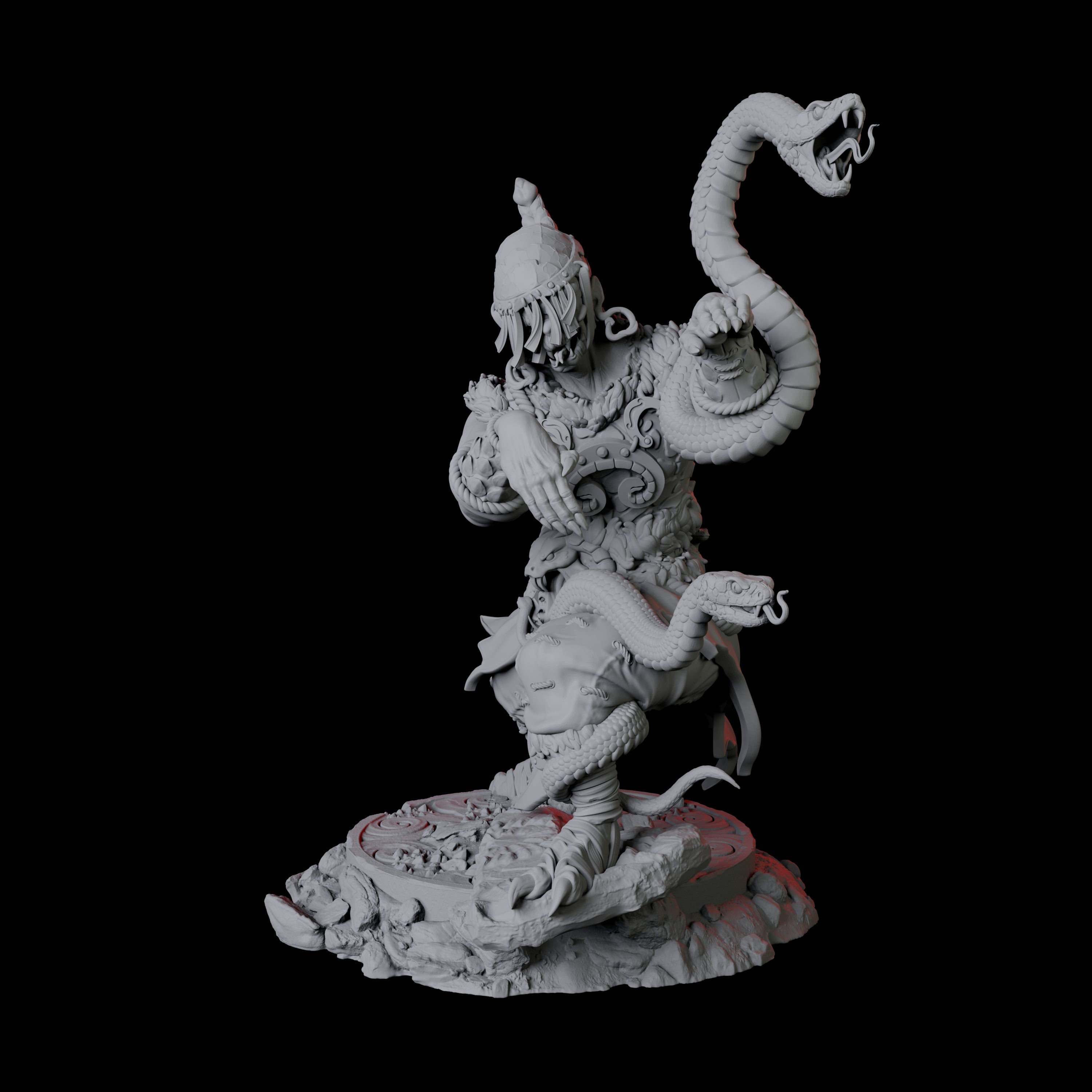 Yuan-Ti Snake Charmer A Miniature for Dungeons and Dragons, Pathfinder or other TTRPGs