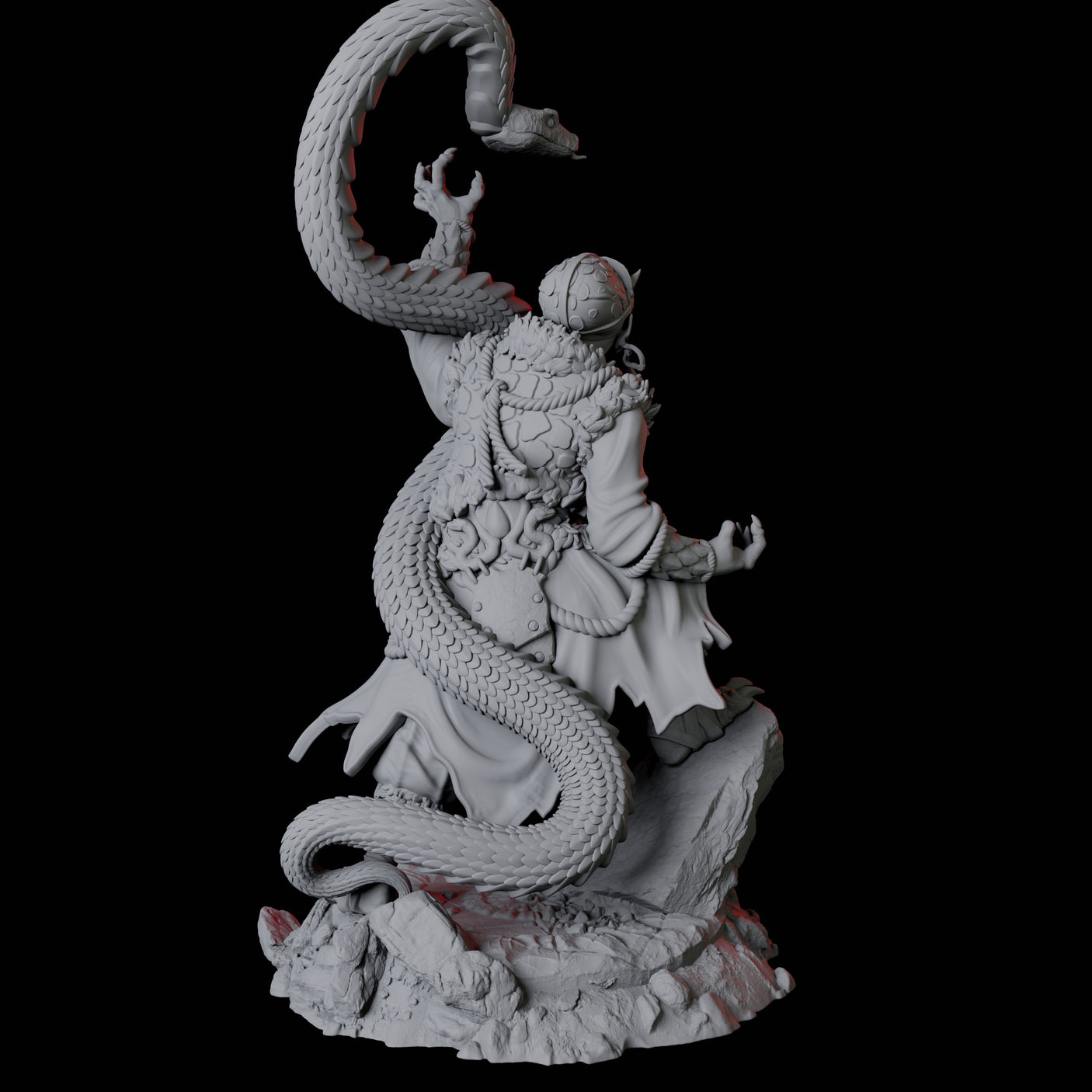 Yuan-Ti Snake Charmer B Miniature for Dungeons and Dragons, Pathfinder or other TTRPGs