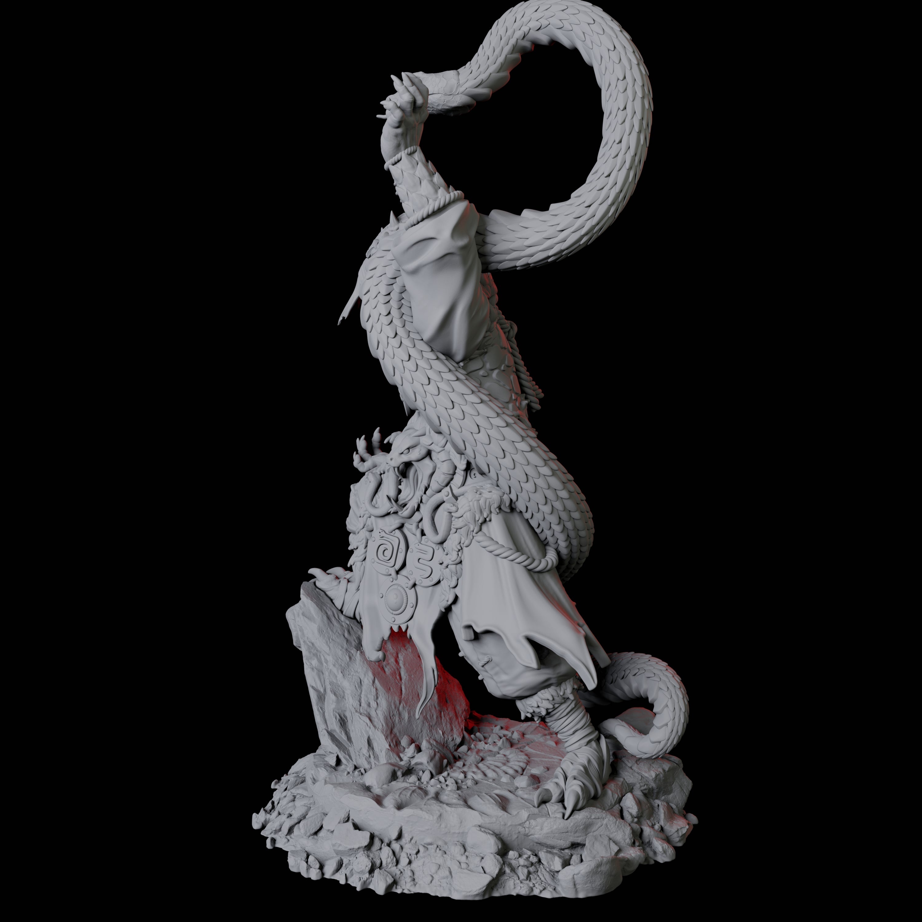 Yuan-Ti Snake Charmer B Miniature for Dungeons and Dragons, Pathfinder or other TTRPGs