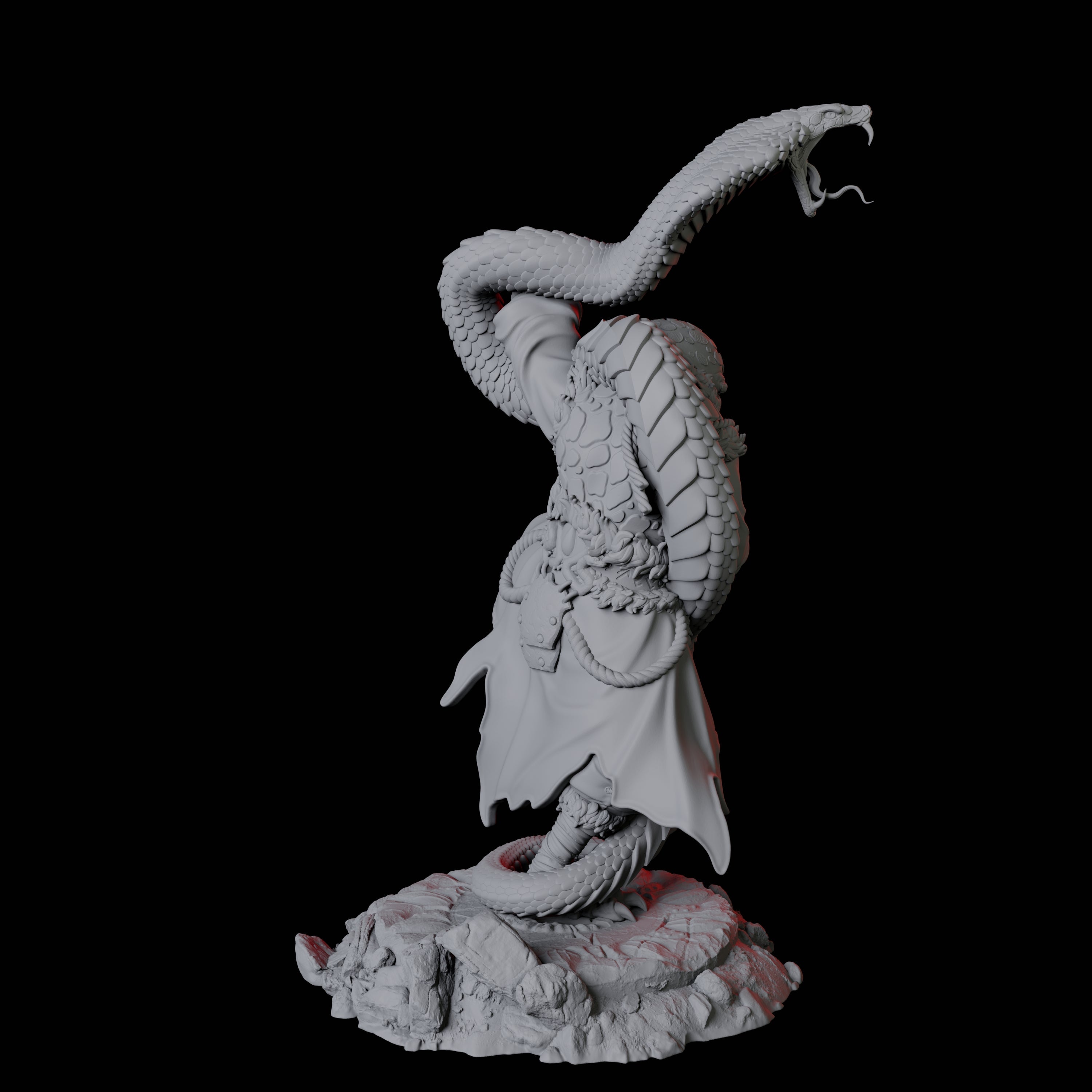 Yuan-Ti Snake Charmer C Miniature for Dungeons and Dragons, Pathfinder or other TTRPGs