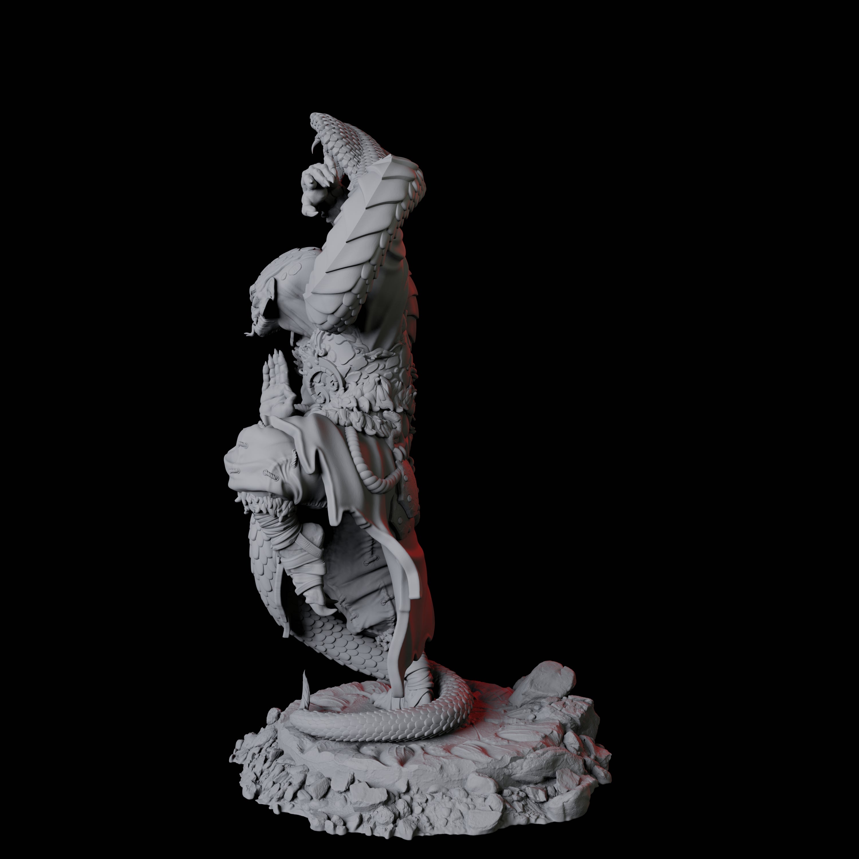 Yuan-Ti Snake Charmer C Miniature for Dungeons and Dragons, Pathfinder or other TTRPGs
