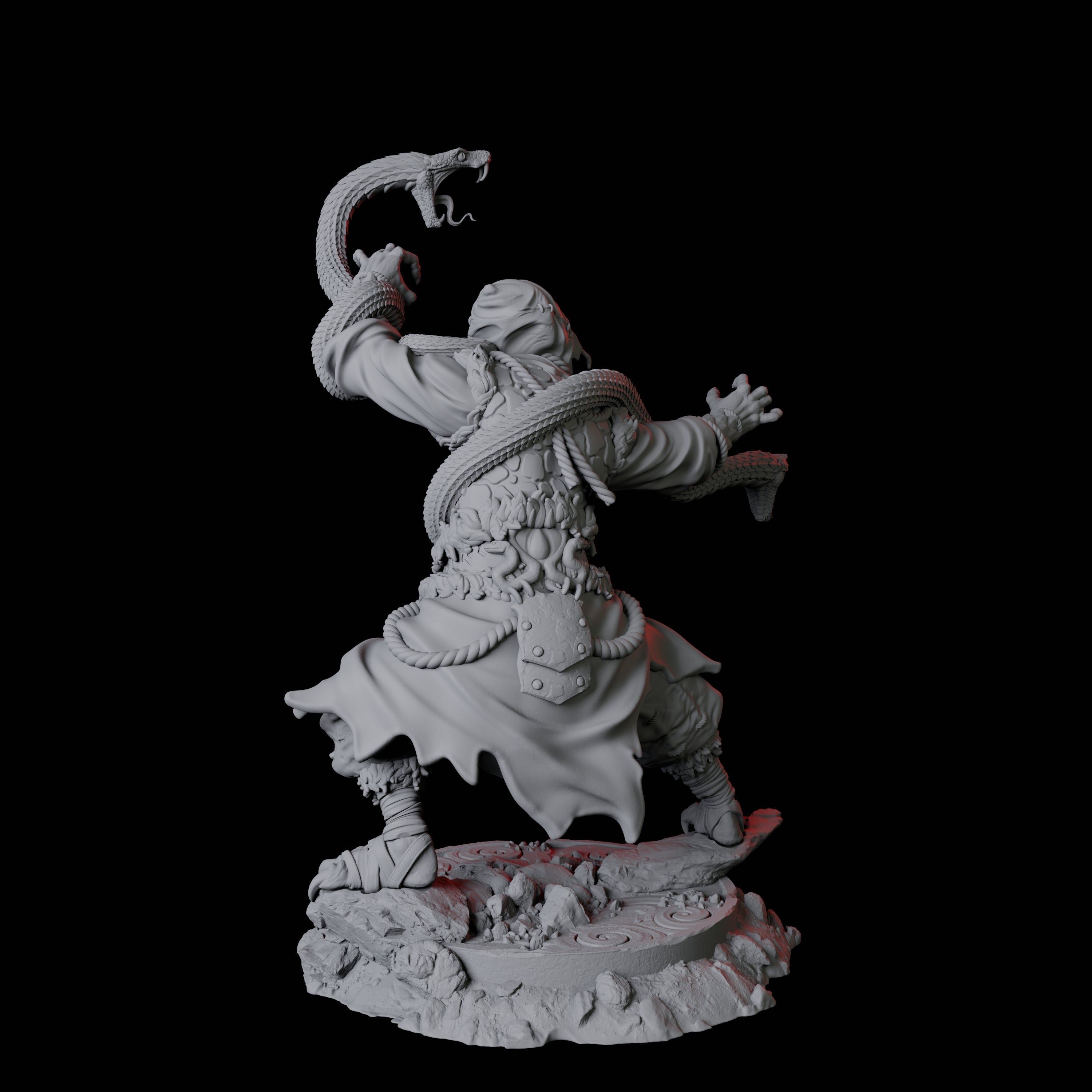 Yuan-Ti Snake Charmer D Miniature for Dungeons and Dragons, Pathfinder or other TTRPGs