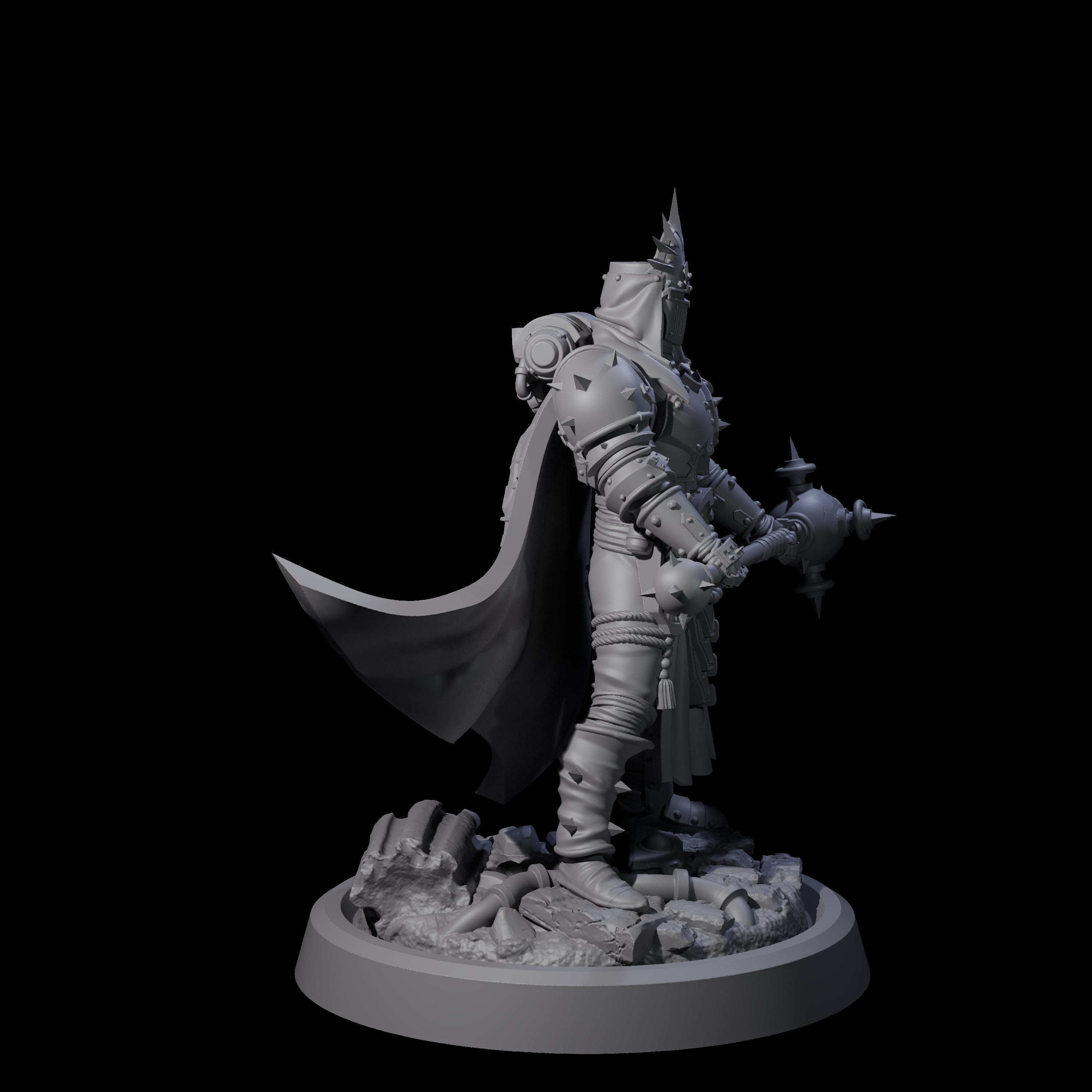 Zealous Human Crusader E Miniature for Dungeons and Dragons, Pathfinder or other TTRPGs