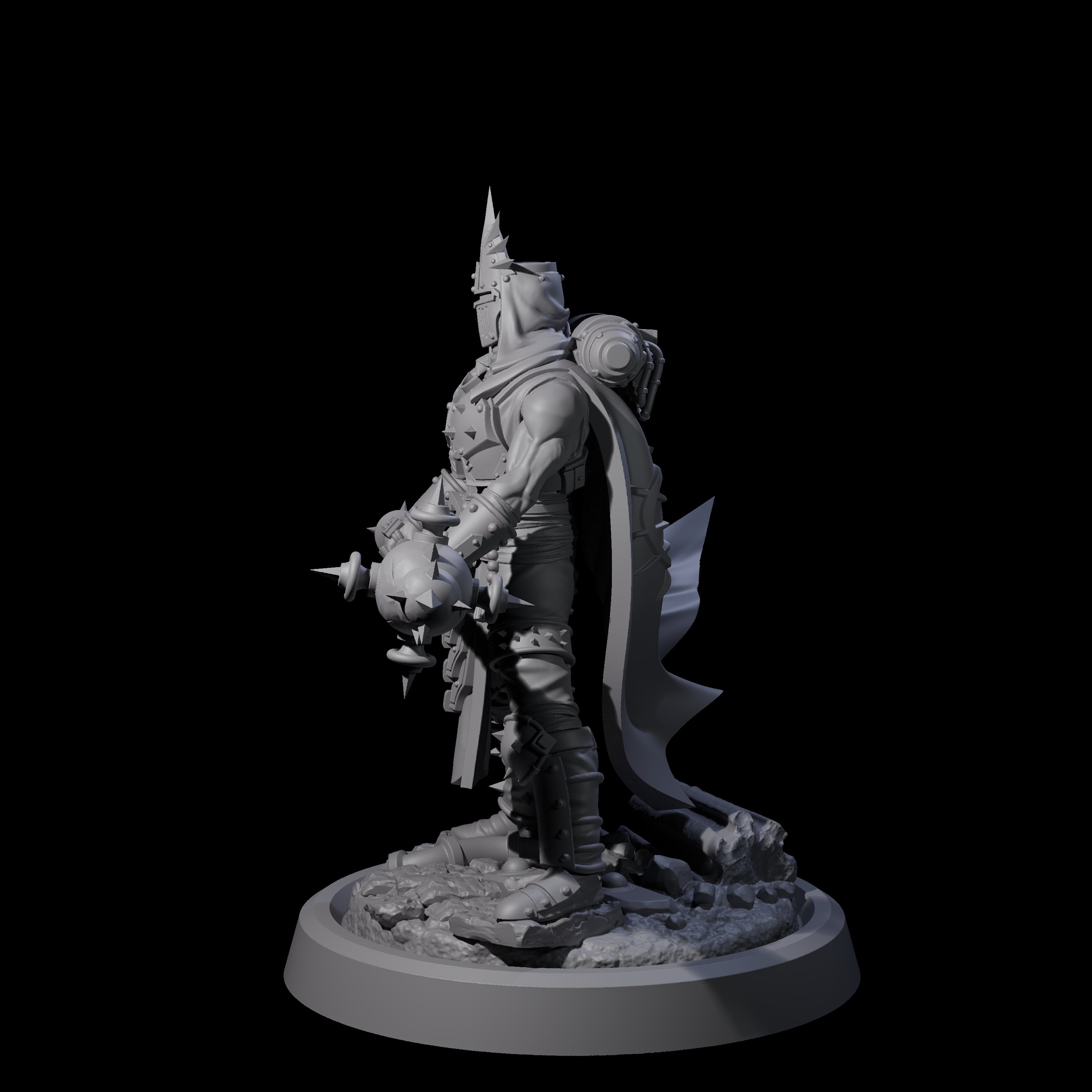 Zealous Human Crusader E Miniature for Dungeons and Dragons, Pathfinder or other TTRPGs