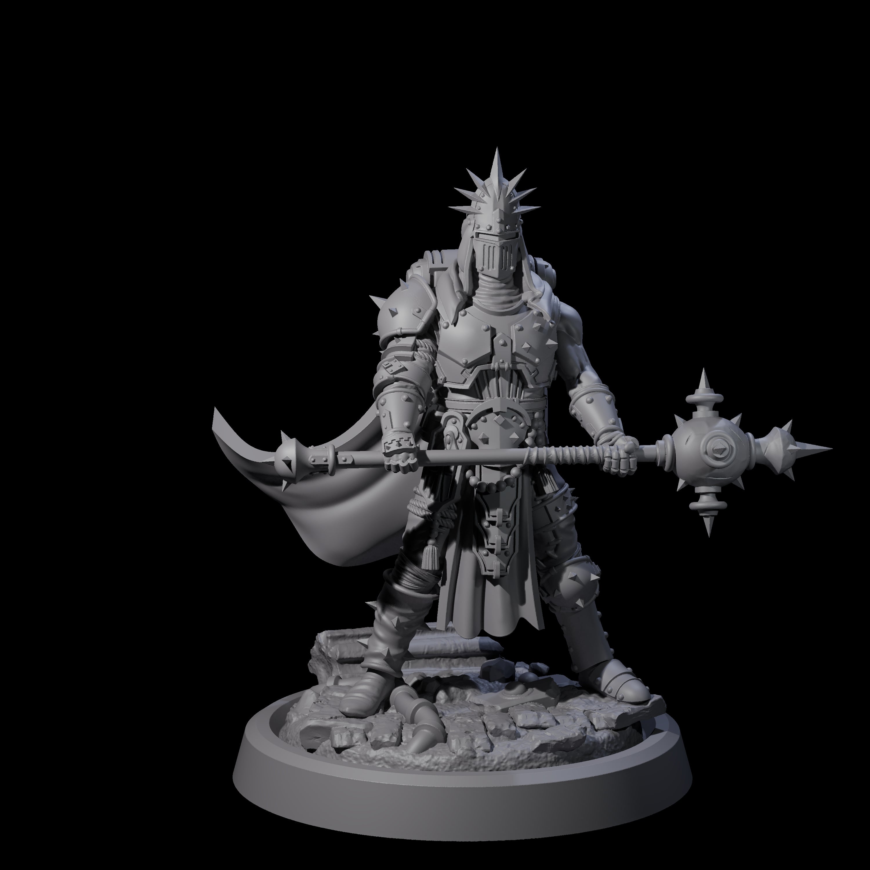 Zealous Human Crusaders Miniature for Dungeons and Dragons, Pathfinder or other TTRPGs