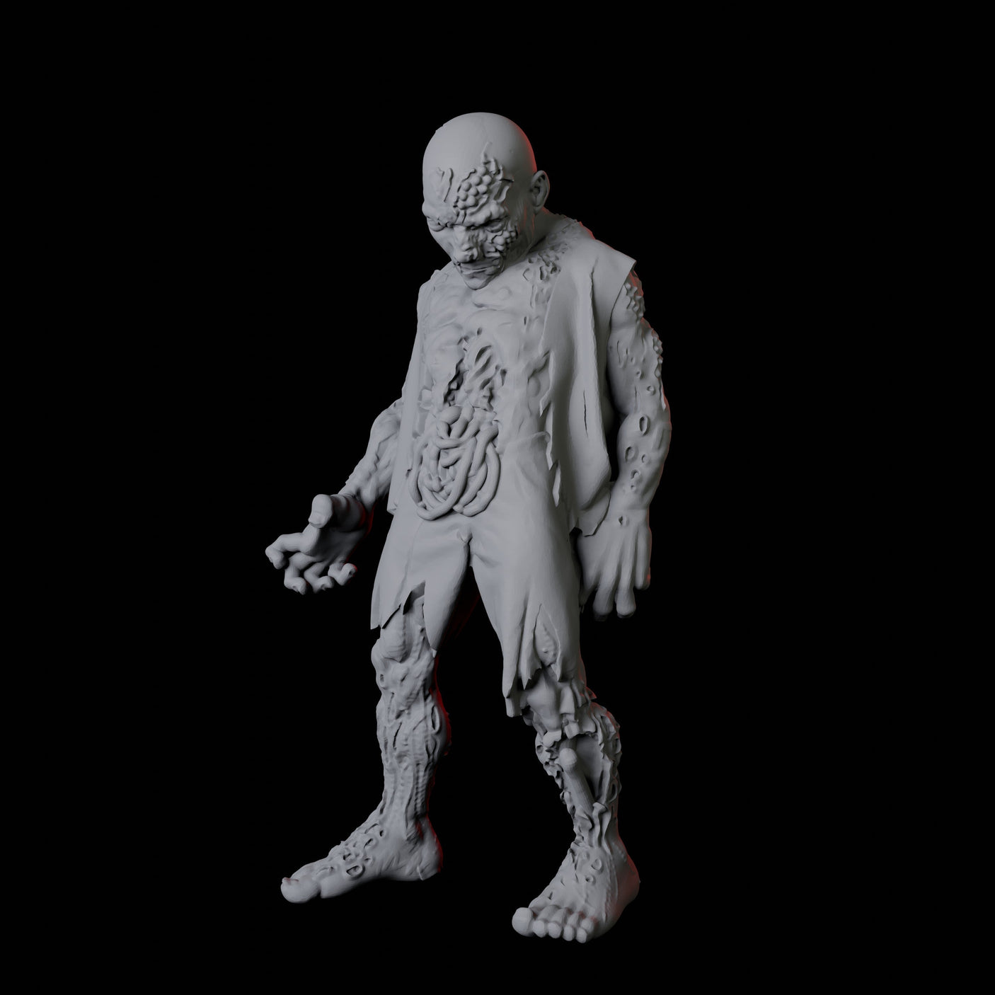 Zombie B Miniature for Dungeons and Dragons, Pathfinder or other TTRPGs