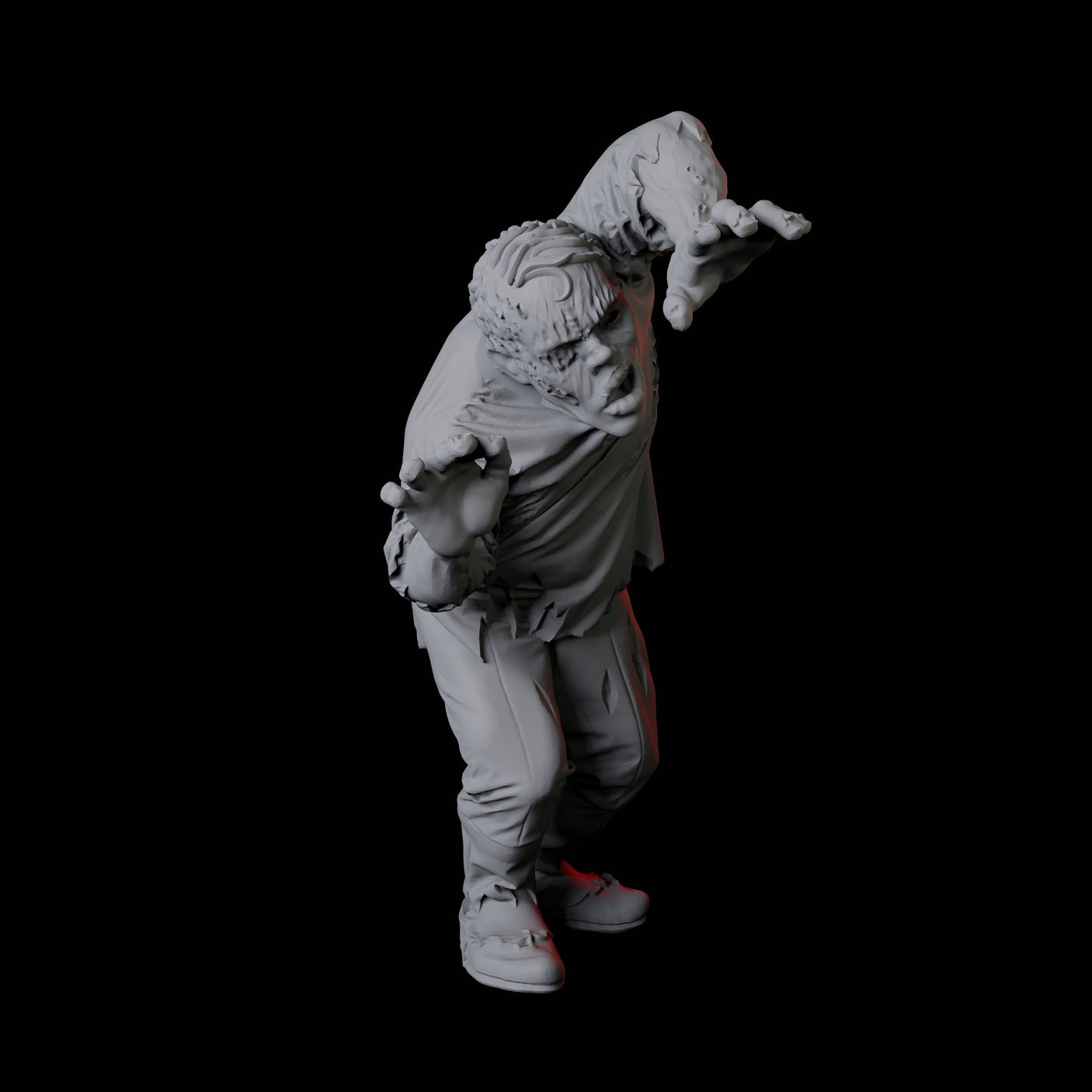 Zombie D Miniature for Dungeons and Dragons, Pathfinder or other TTRPGs