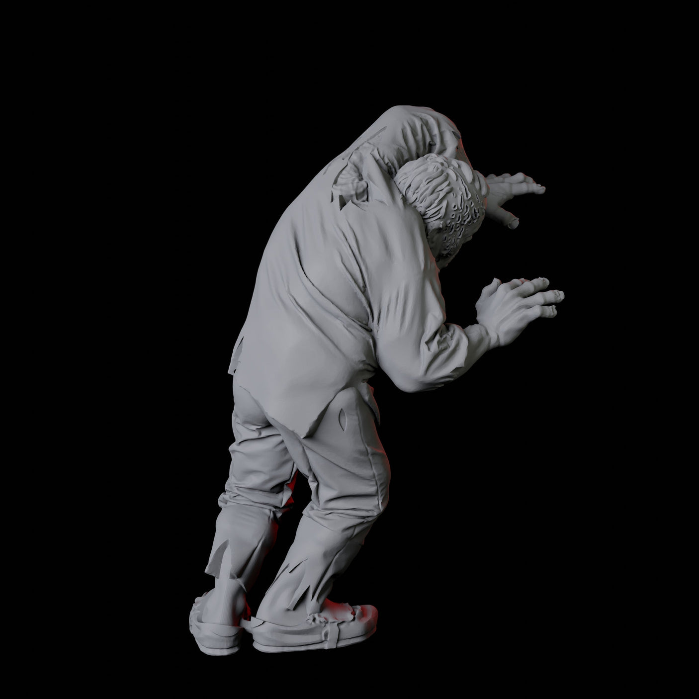 Zombie D Miniature for Dungeons and Dragons, Pathfinder or other TTRPGs