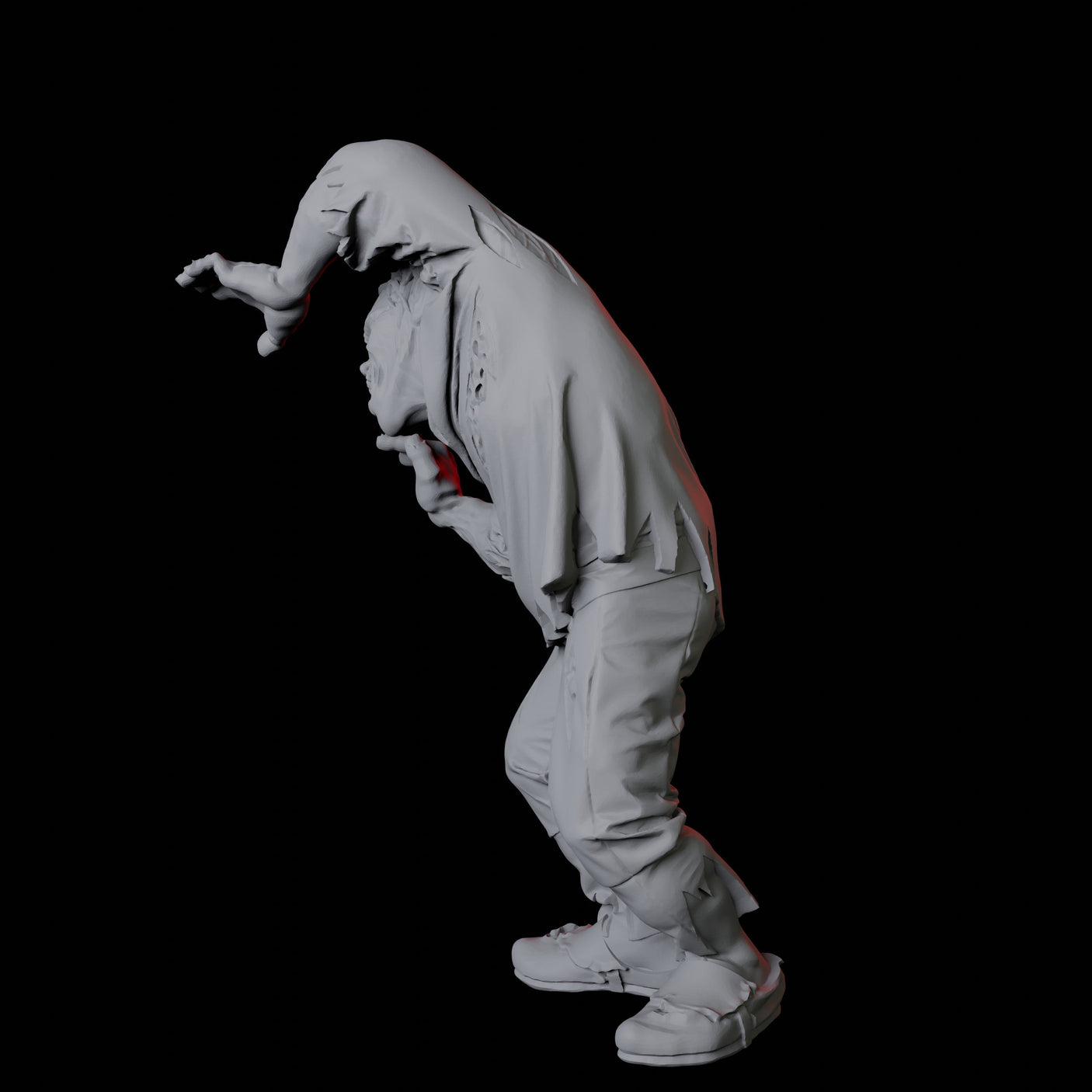 Zombie D Miniature for Dungeons and Dragons, Pathfinder or other TTRPGs