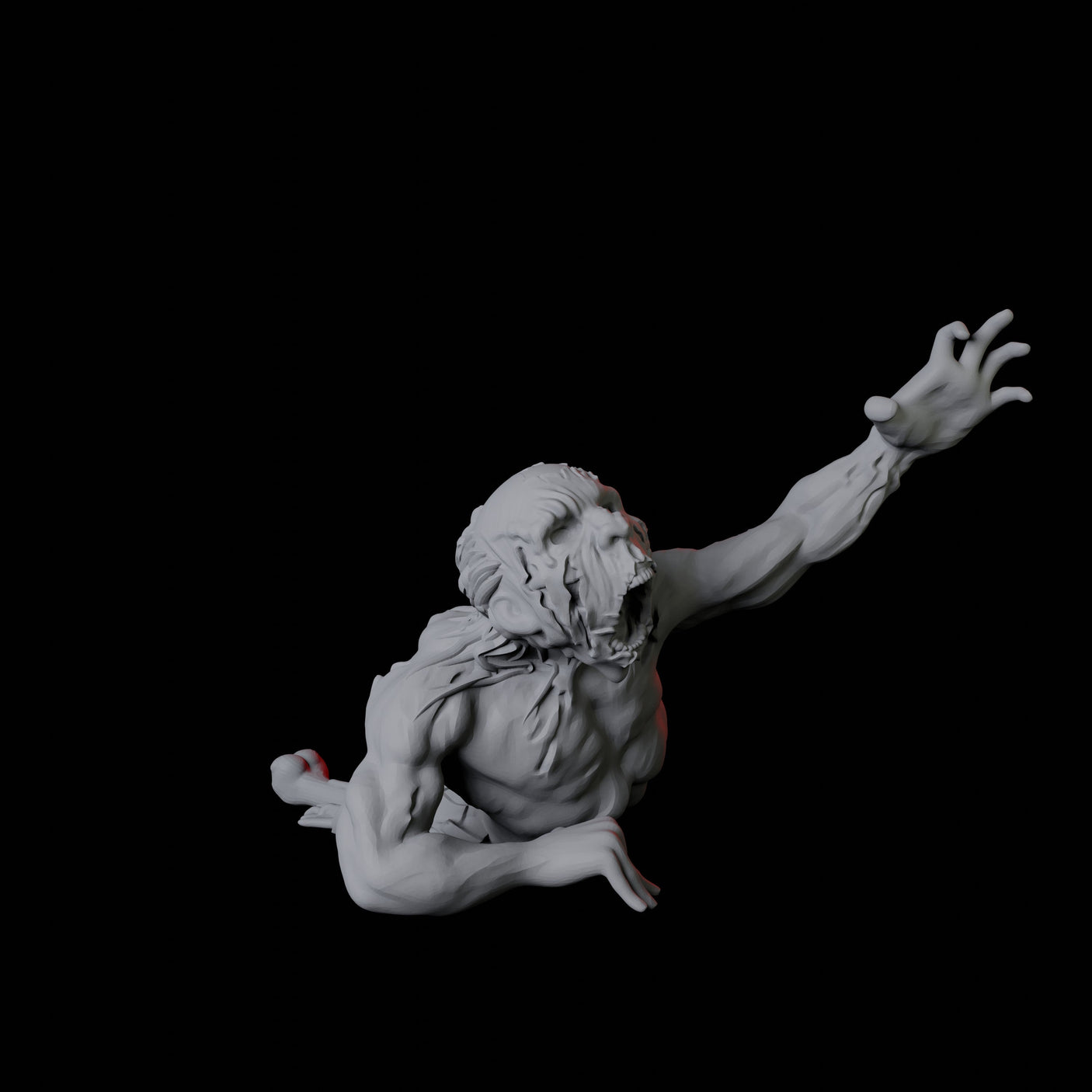 Zombie E Miniature for Dungeons and Dragons, Pathfinder or other TTRPGs