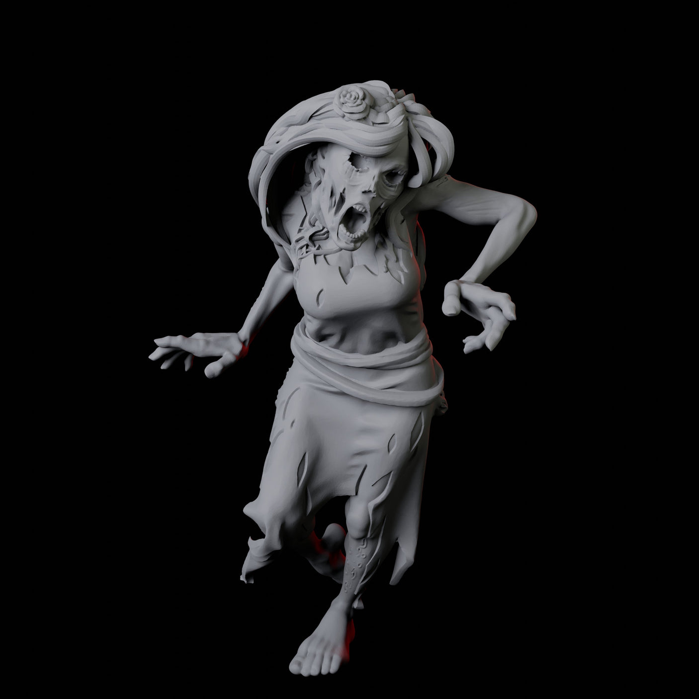 Zombie I Miniature for Dungeons and Dragons, Pathfinder or other TTRPGs