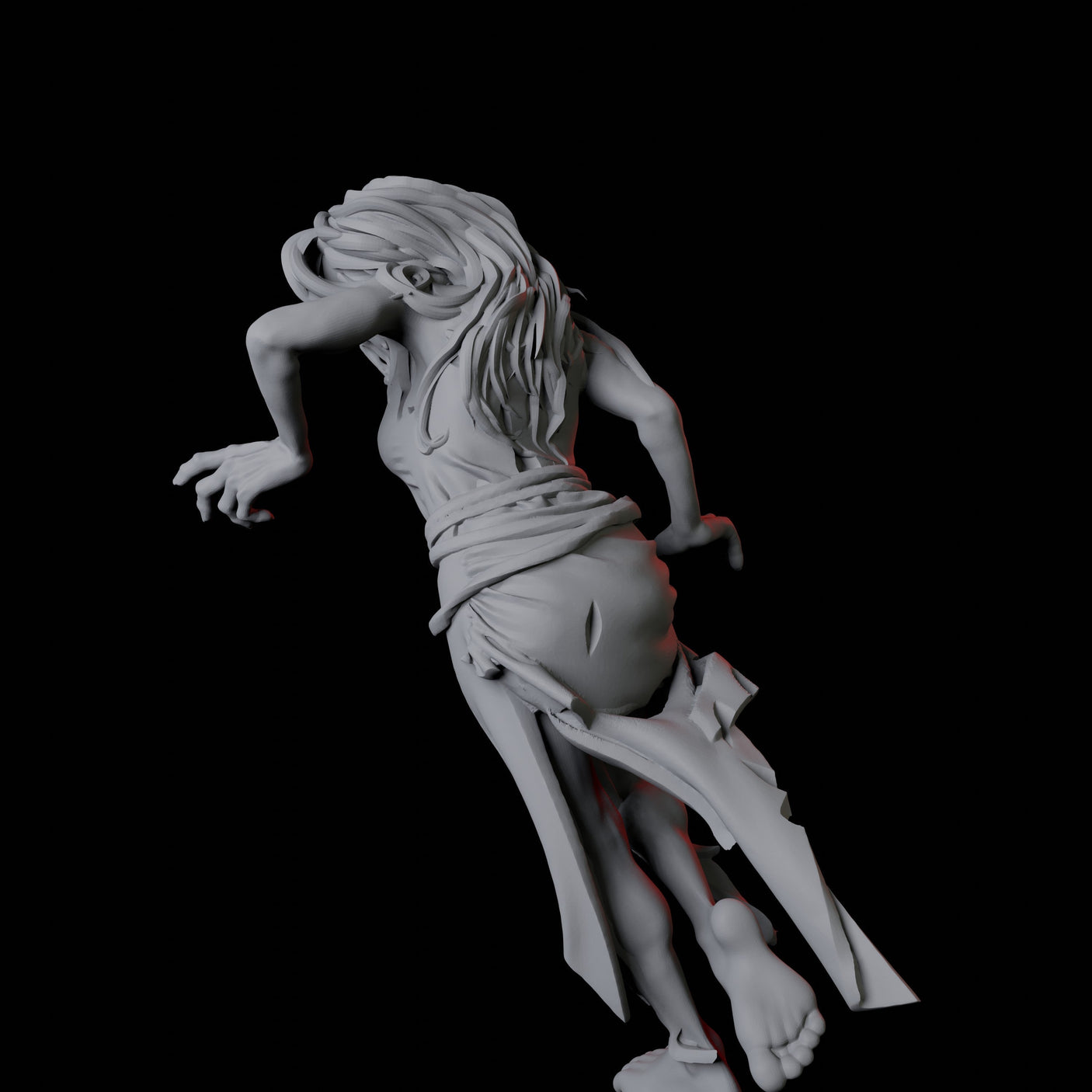 Zombie I Miniature for Dungeons and Dragons, Pathfinder or other TTRPGs