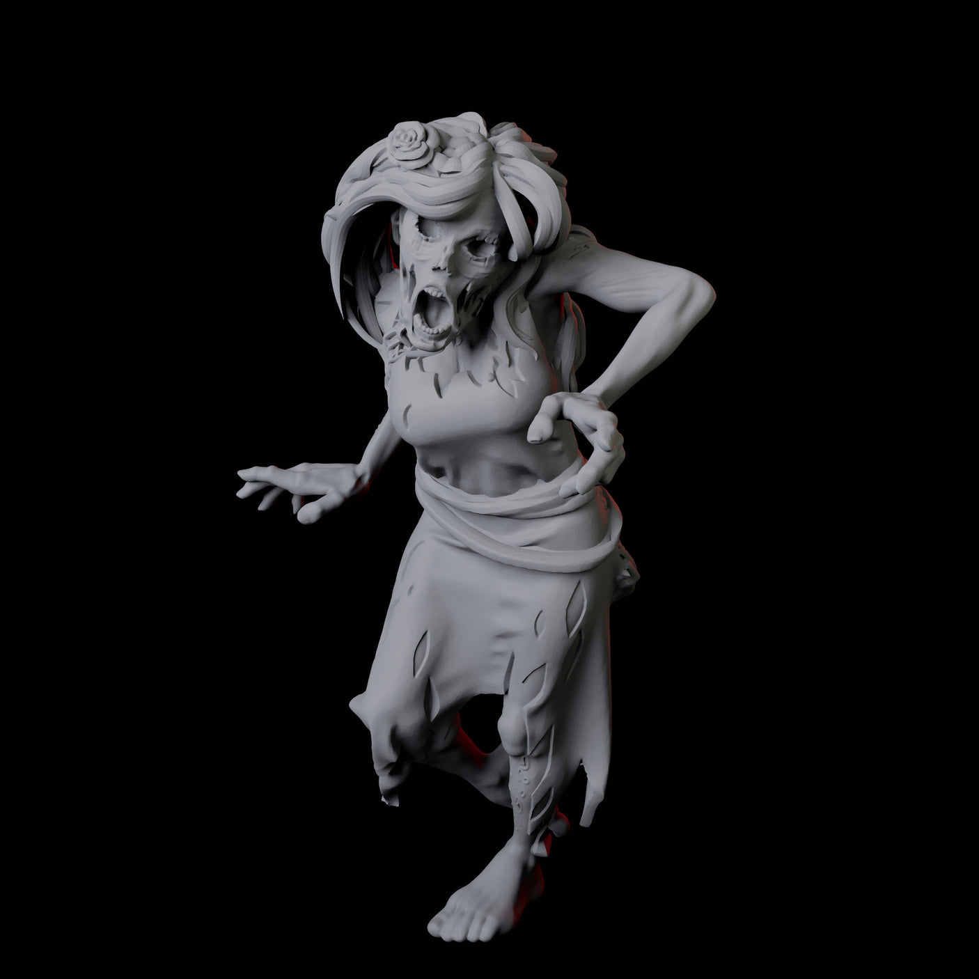 Zombie I Miniature for Dungeons and Dragons, Pathfinder or other TTRPGs