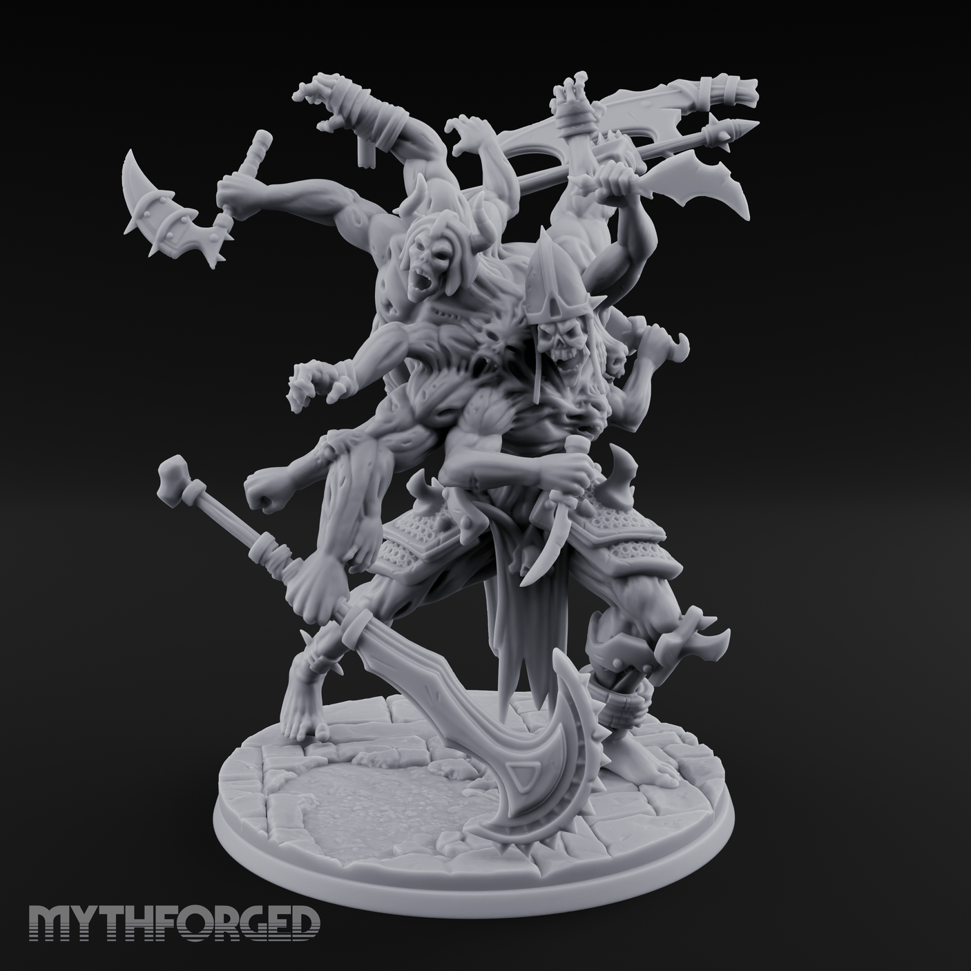 Arms Flailing Wildly Undead Atropal Scion Miniature for Dungeons and Dragons, Pathfinder or other TTRPGs