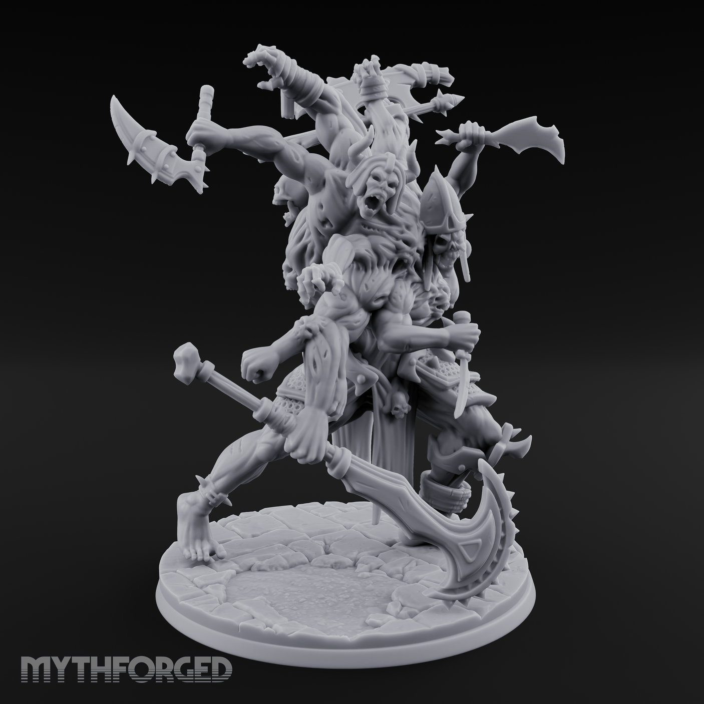 Arms Flailing Wildly Undead Atropal Scion Miniature for Dungeons and Dragons, Pathfinder or other TTRPGs