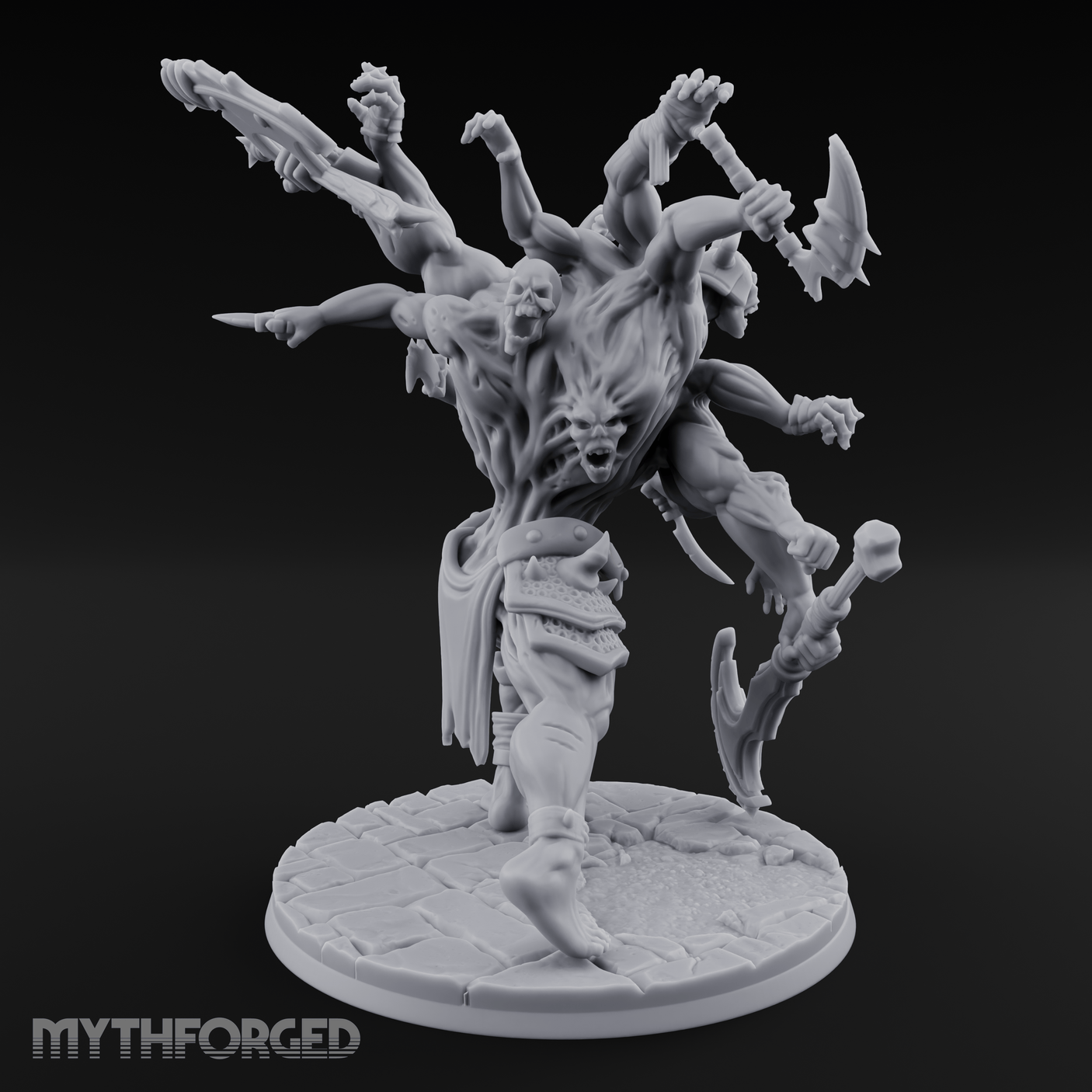 Arms Flailing Wildly Undead Atropal Scion Miniature for Dungeons and Dragons, Pathfinder or other TTRPGs