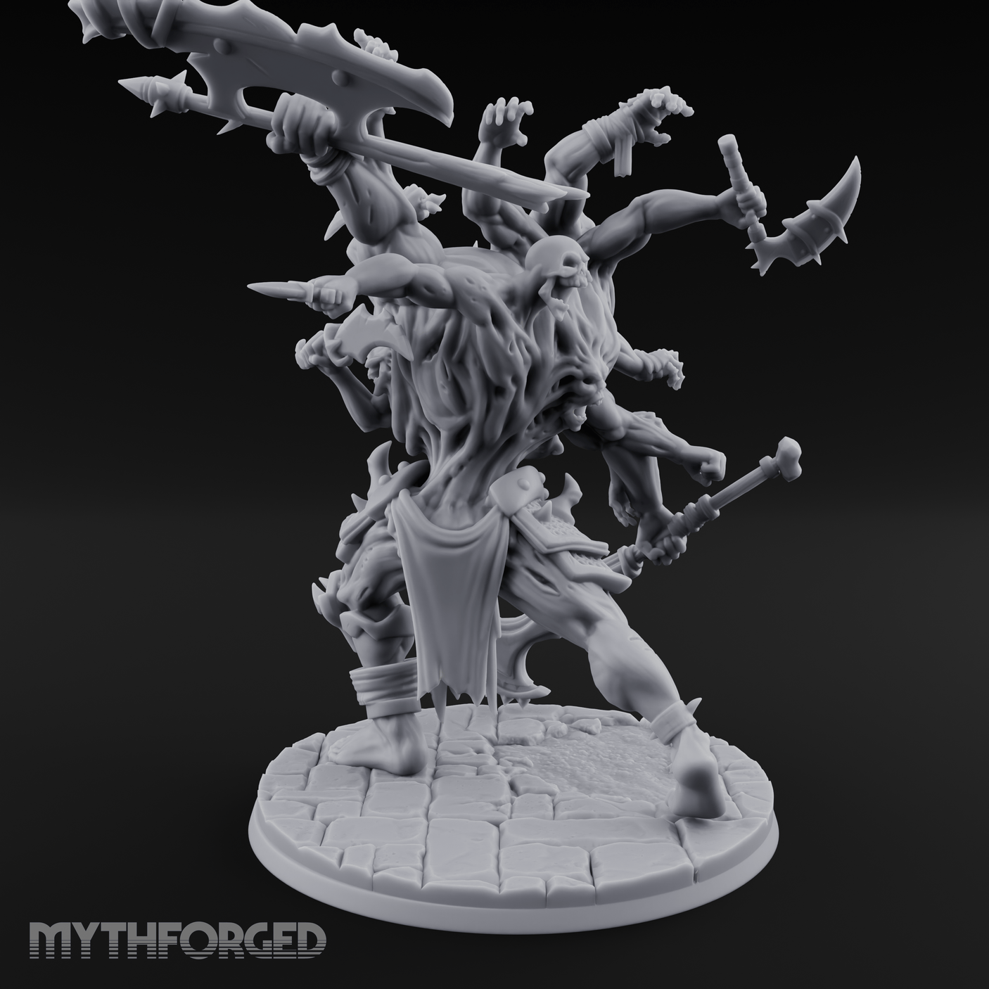 Arms Flailing Wildly Undead Atropal Scion Miniature for Dungeons and Dragons, Pathfinder or other TTRPGs