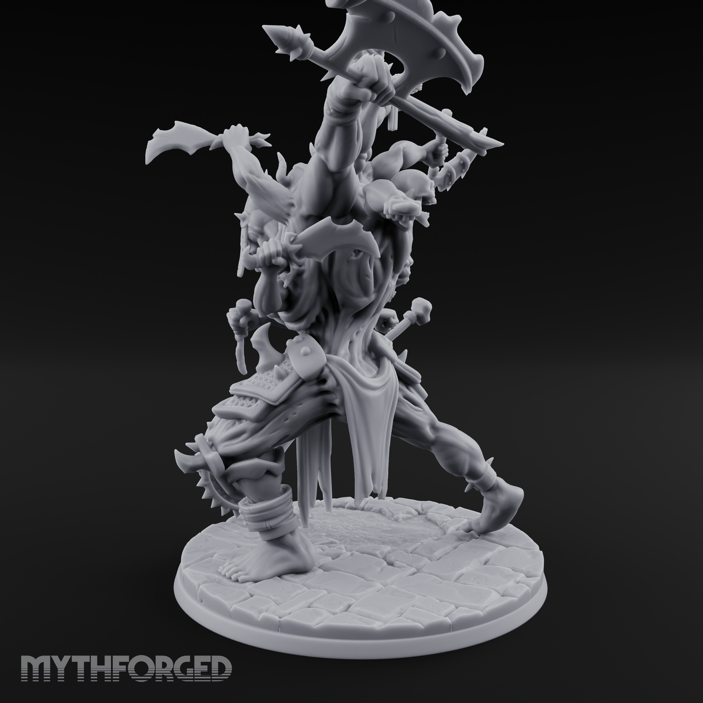 Arms Flailing Wildly Undead Atropal Scion Miniature for Dungeons and Dragons, Pathfinder or other TTRPGs