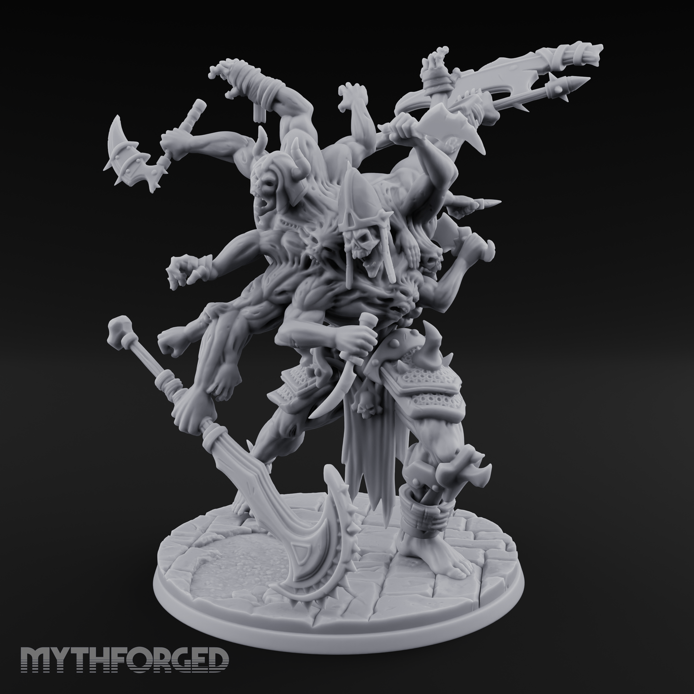 Arms Flailing Wildly Undead Atropal Scion Miniature for Dungeons and Dragons, Pathfinder or other TTRPGs