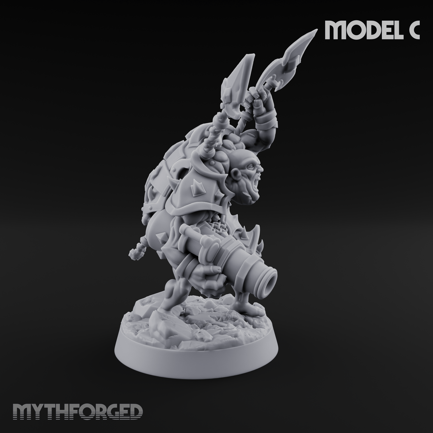 Disfigured Human Carriers C Miniature for Dungeons and Dragons, Pathfinder or other TTRPGs