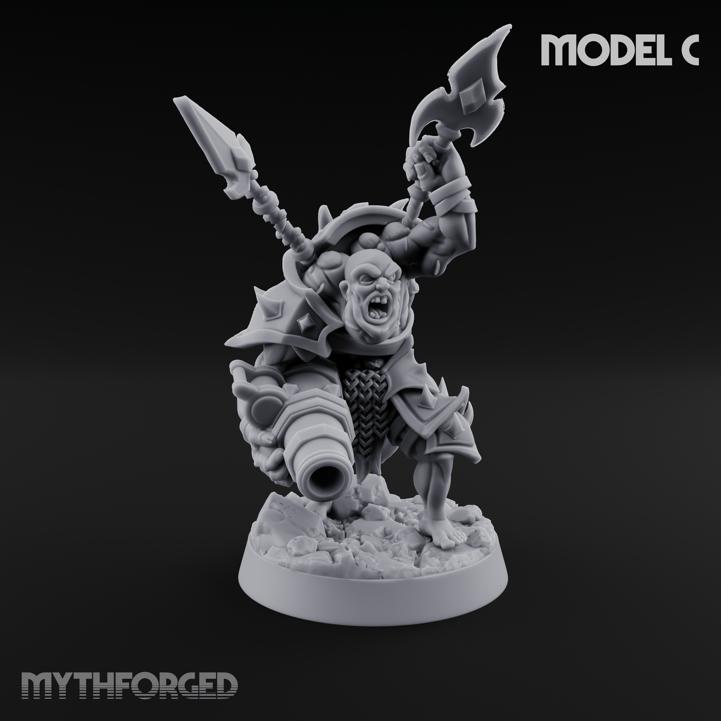 Disfigured Human Carriers C Miniature for Dungeons and Dragons, Pathfinder or other TTRPGs