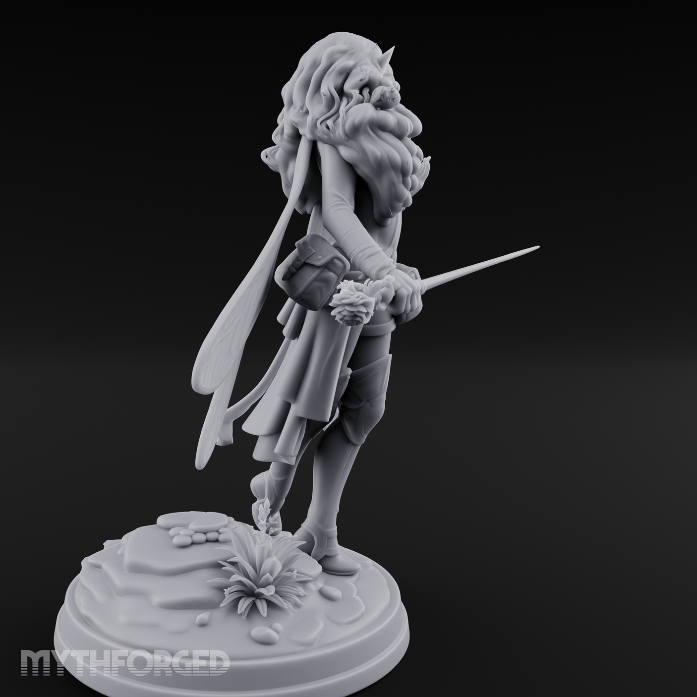 Hair Flowing Confident Elf Rogue Miniature for Dungeons and Dragons, Pathfinder or other TTRPGs