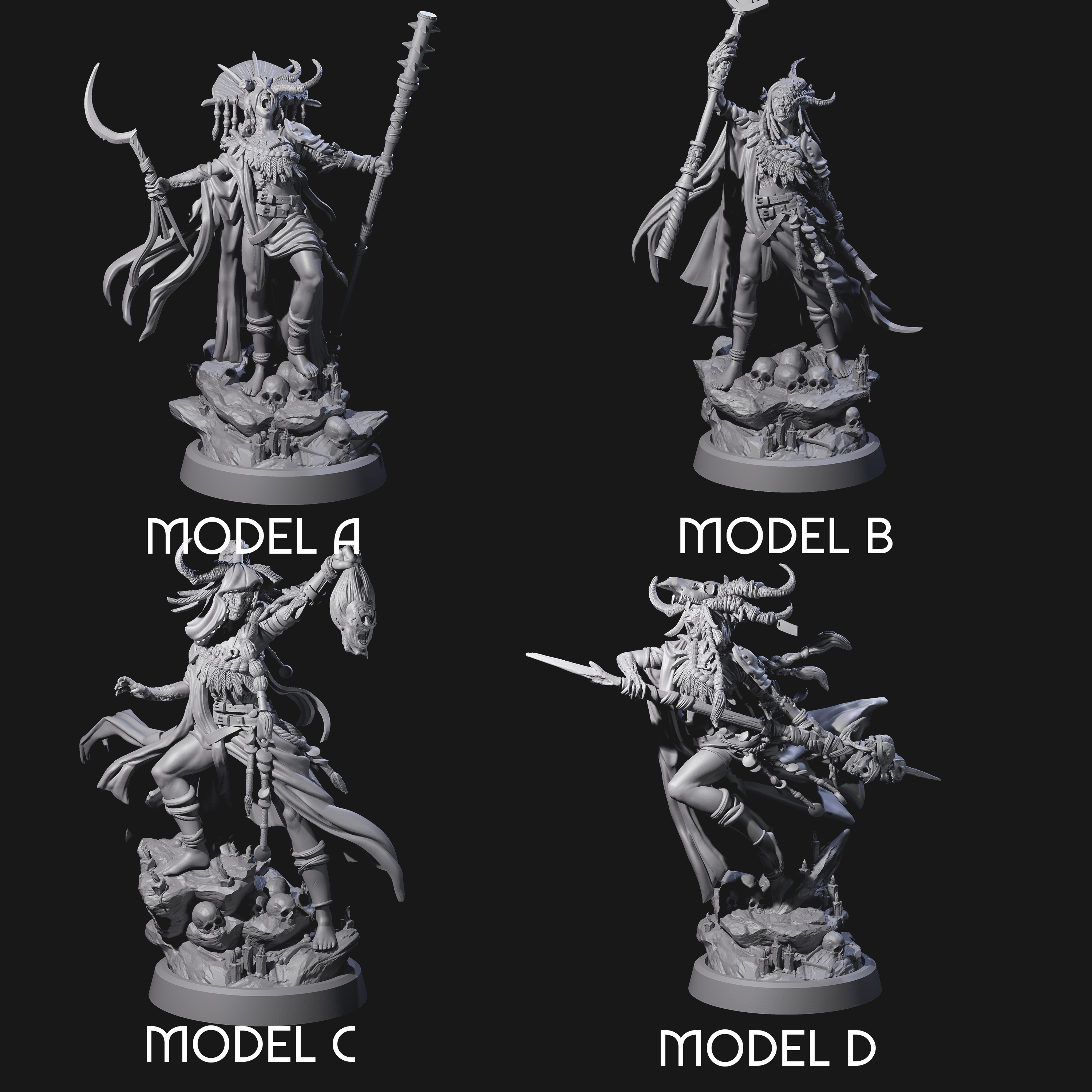 Four Disfigured Witches