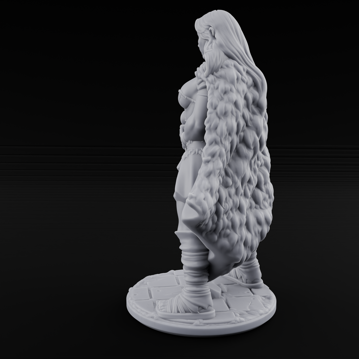 Hands On Hips Human Fighters Miniature for Dungeons and Dragons, Pathfinder or other TTRPGs