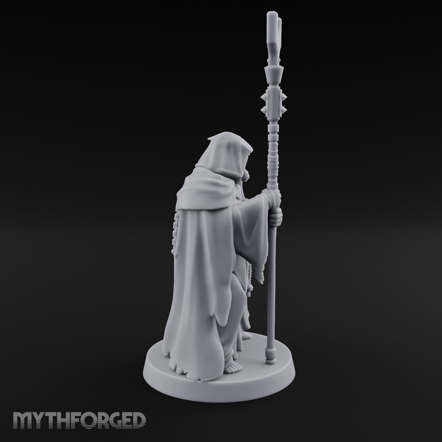 Ammo Draped Fork Staff Gripping Human Monk gallery 6