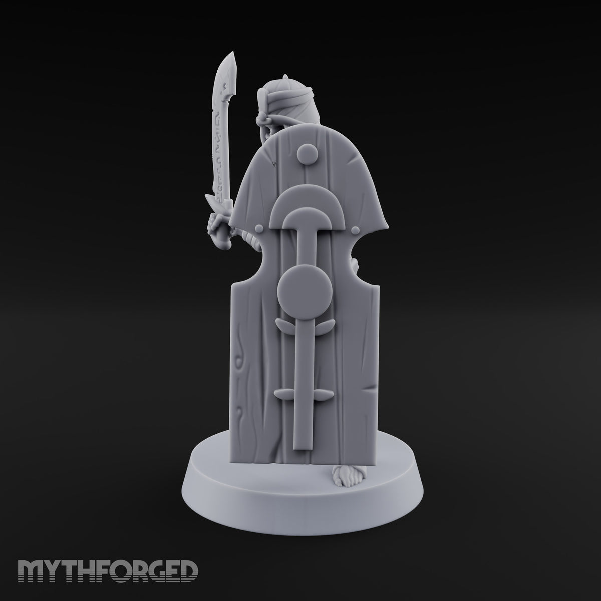 Dust and Sandstone Silence Skeleton Warrior B — Sword & Shield