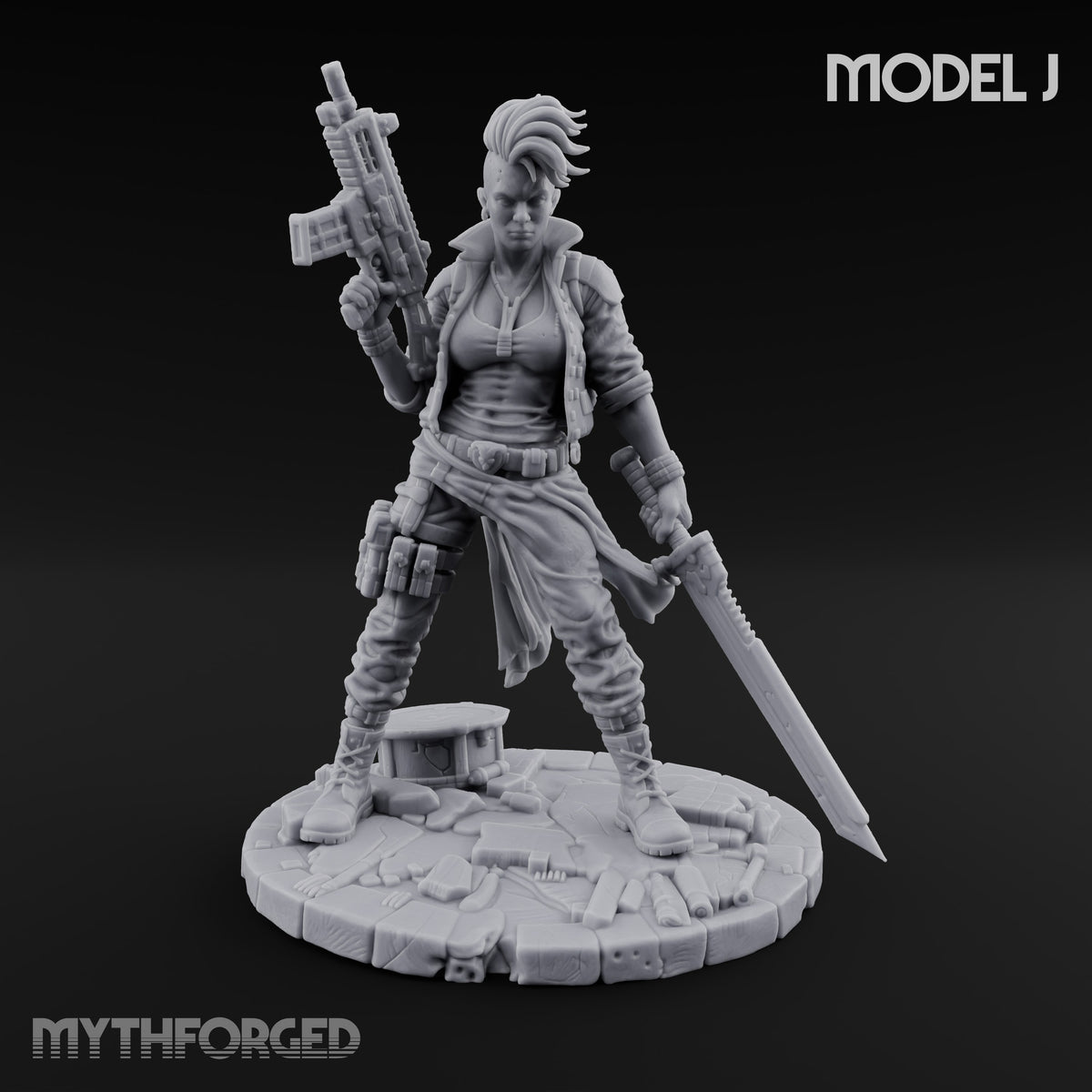 Loaded Barrels Human Mercenary J