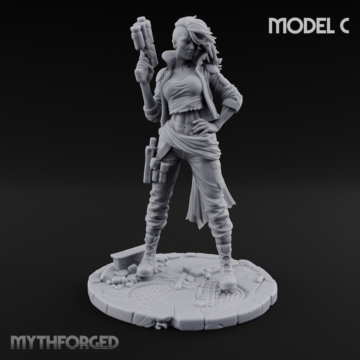 Loaded Barrels Human Mercenary C