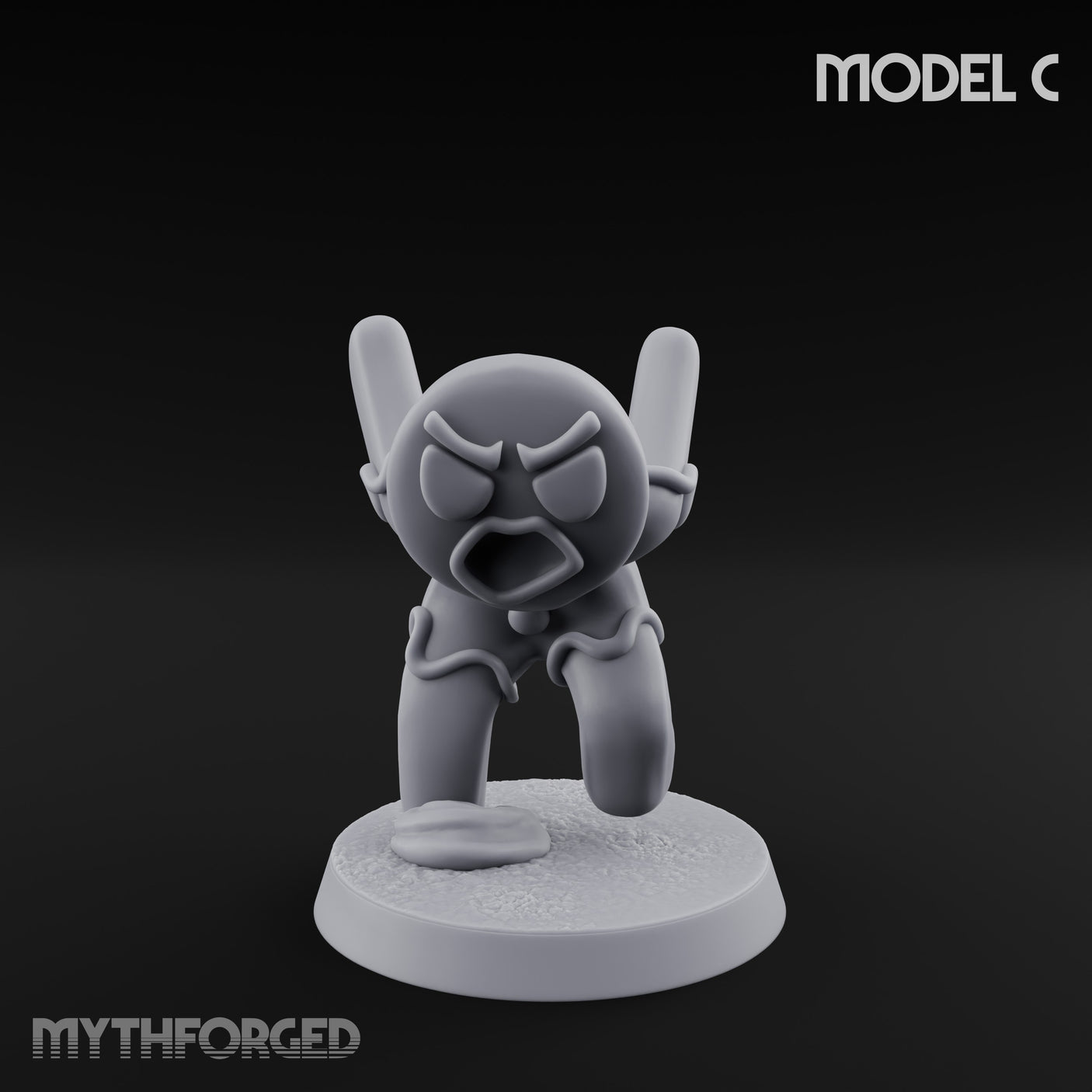 Angry Brawling Gingerbread Warrior C Miniature for Dungeons and Dragons, Pathfinder or other TTRPGs