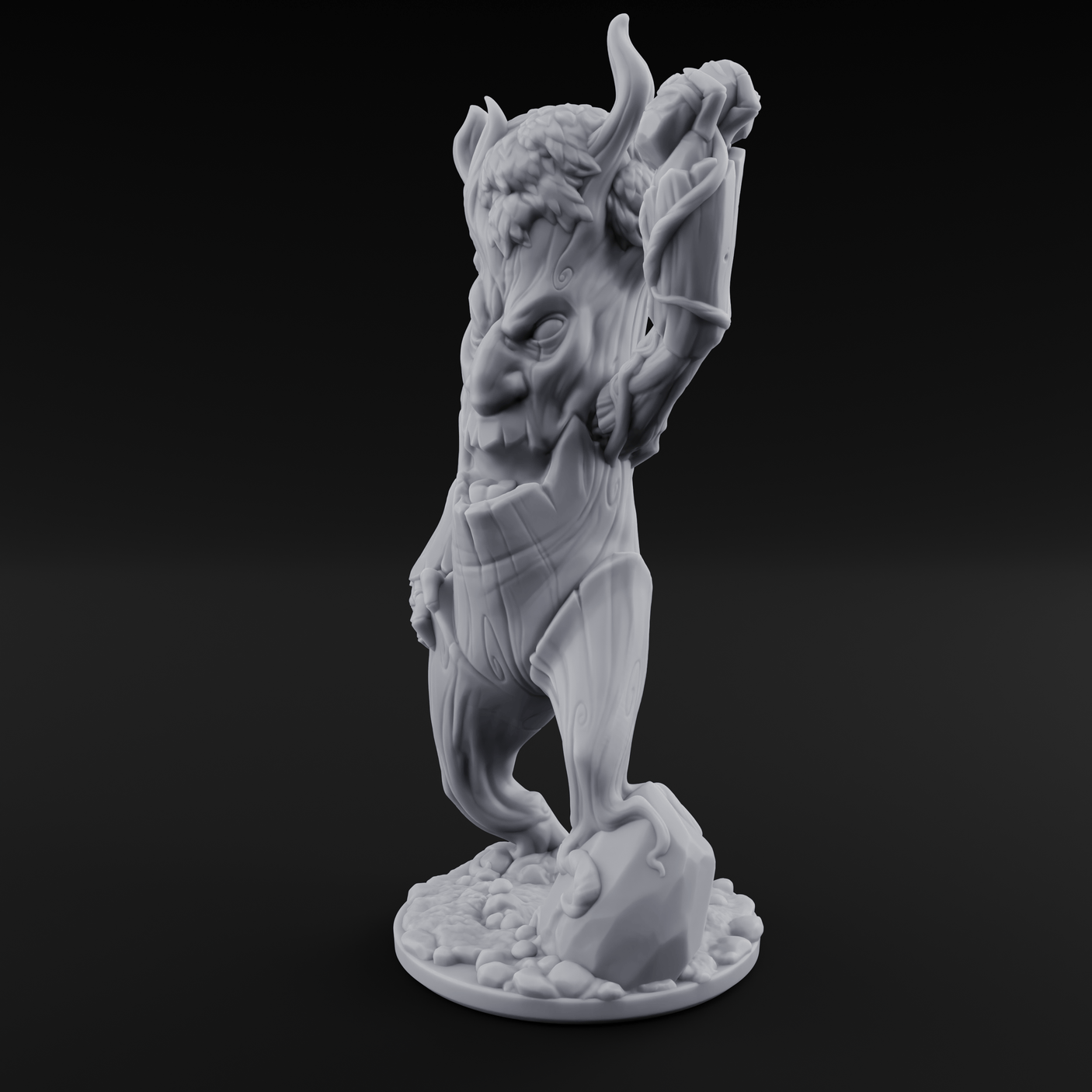 Branches Raised Triumphant Treant Warden Miniature for Dungeons and Dragons, Pathfinder or other TTRPGs