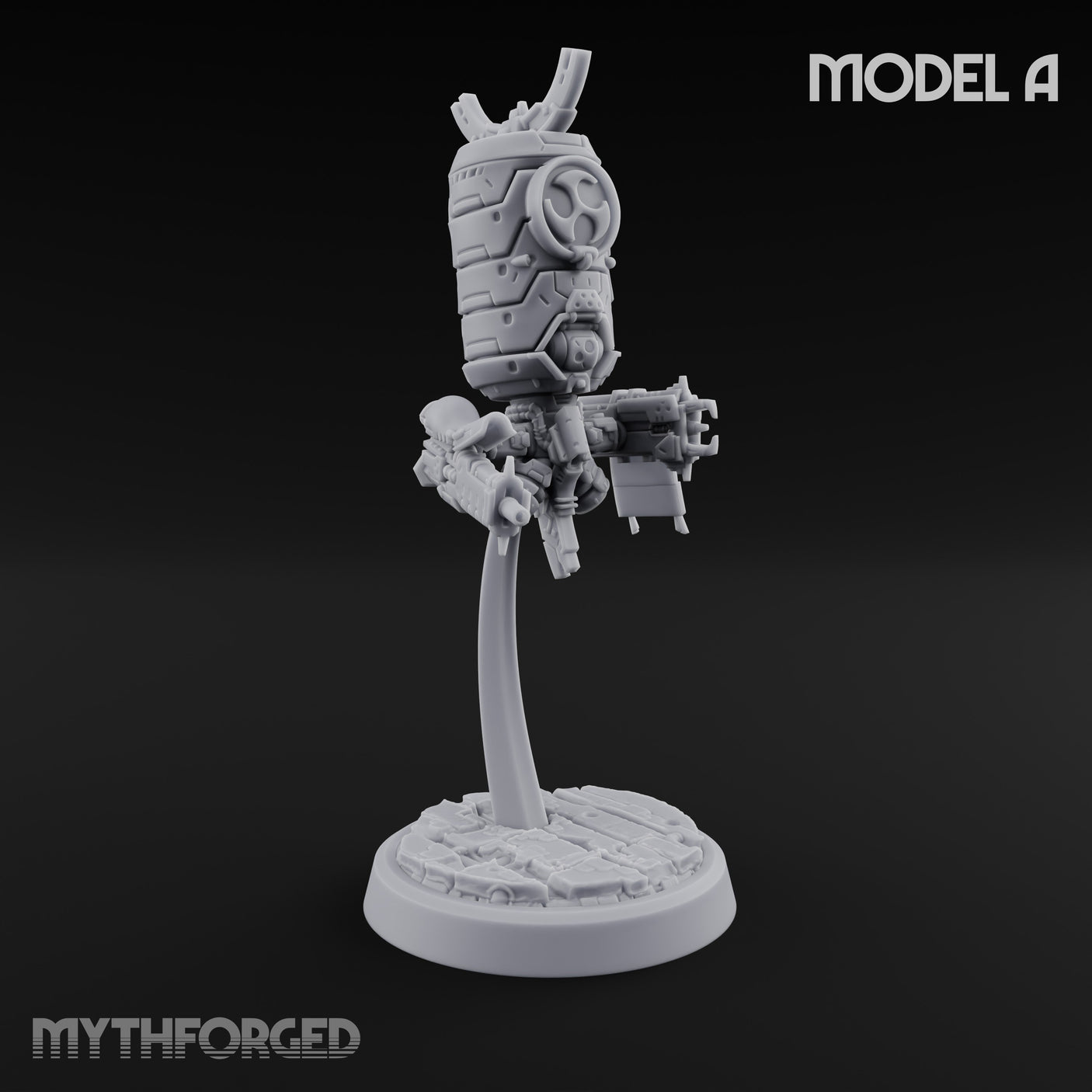 Antenna Topped Hovering Automaton Sentinels Miniature for Dungeons and Dragons, Pathfinder or other TTRPGs