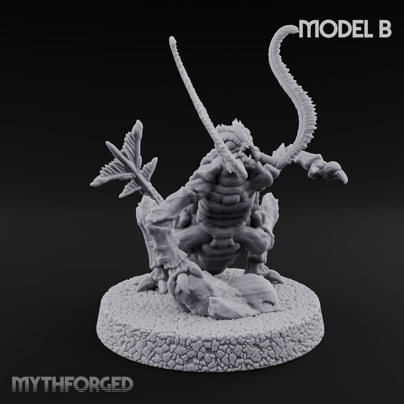 Antennae Twitching Rust Monster B Miniature for Dungeons and Dragons, Pathfinder or other TTRPGs