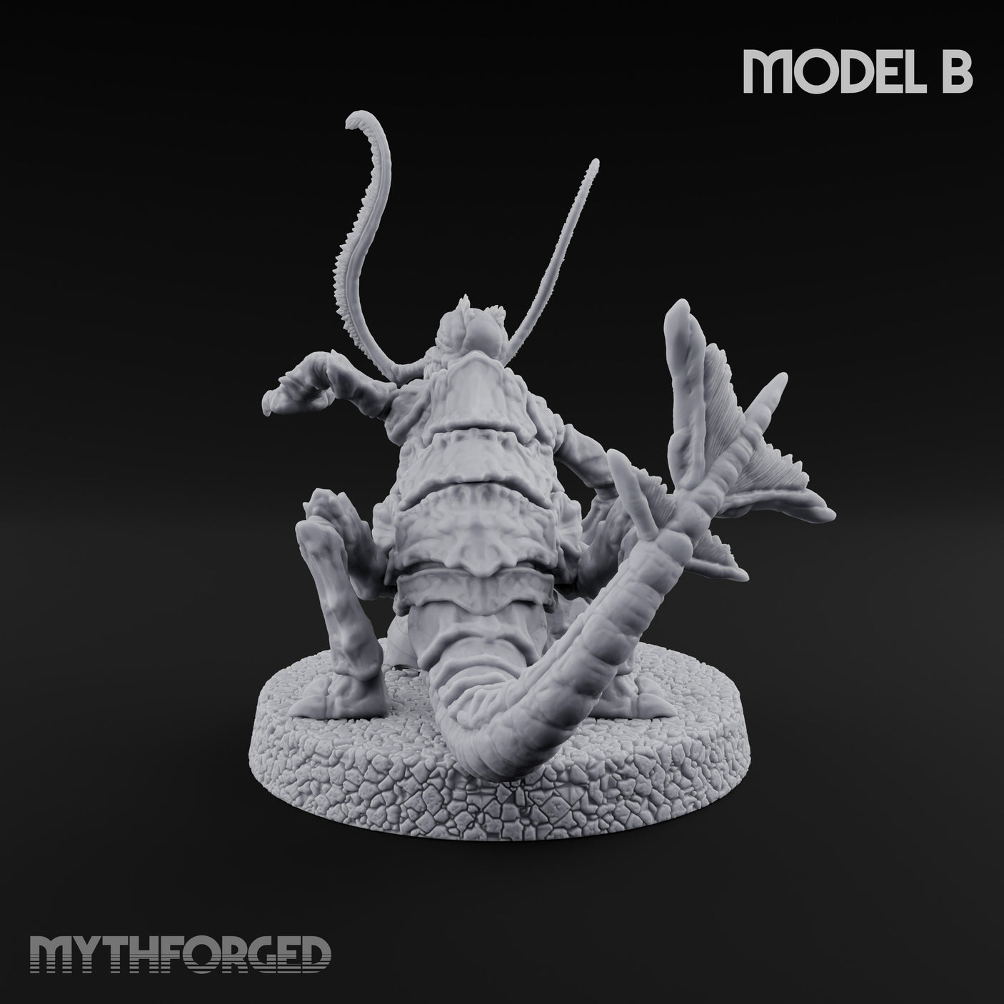 Antennae Twitching Rust Monster B Miniature for Dungeons and Dragons, Pathfinder or other TTRPGs